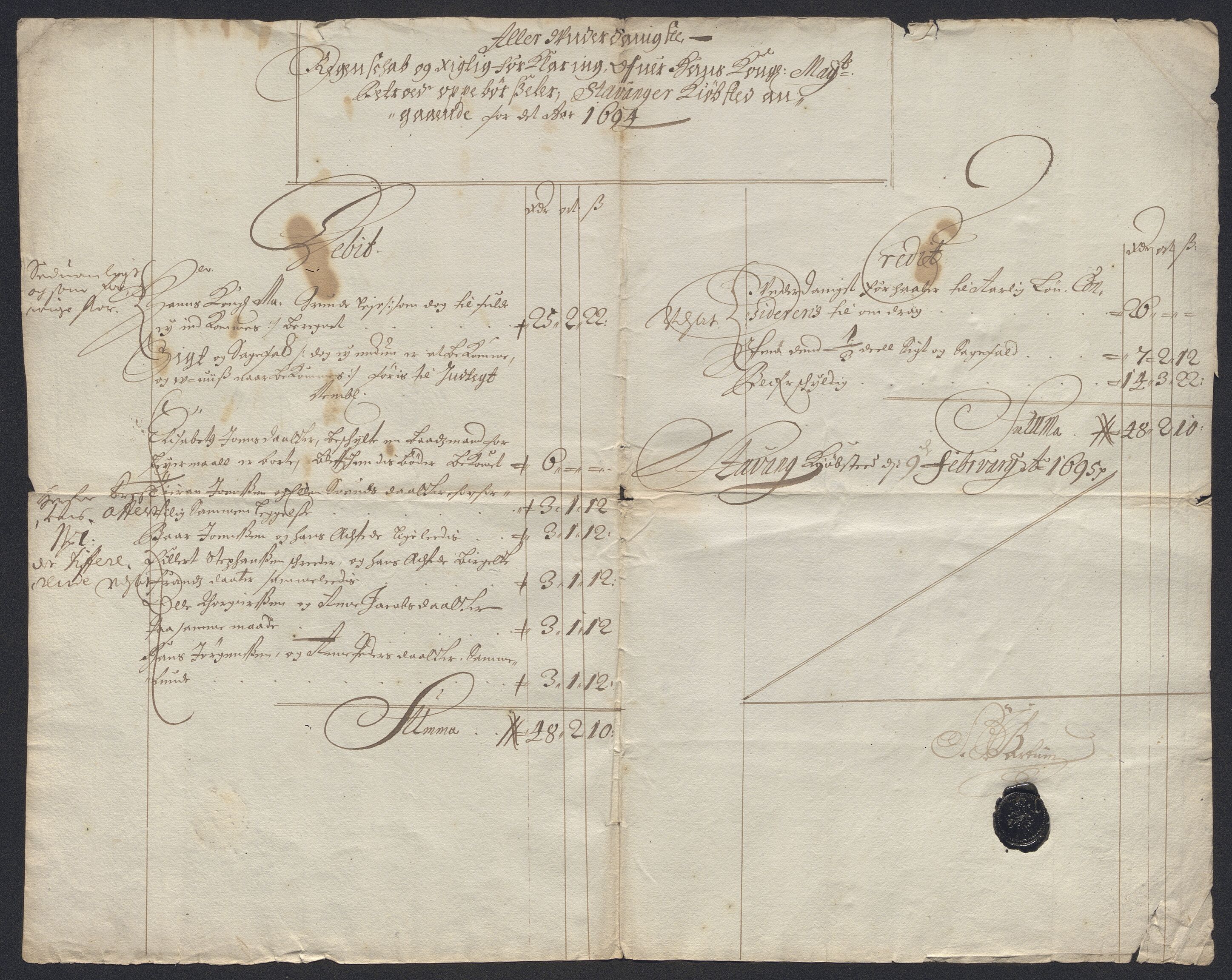 Rentekammeret inntil 1814, Reviderte regnskaper, Byregnskaper, AV/RA-EA-4066/R/Ro/L0316: [O14] Sikt og sakefall, 1662-1693, p. 378