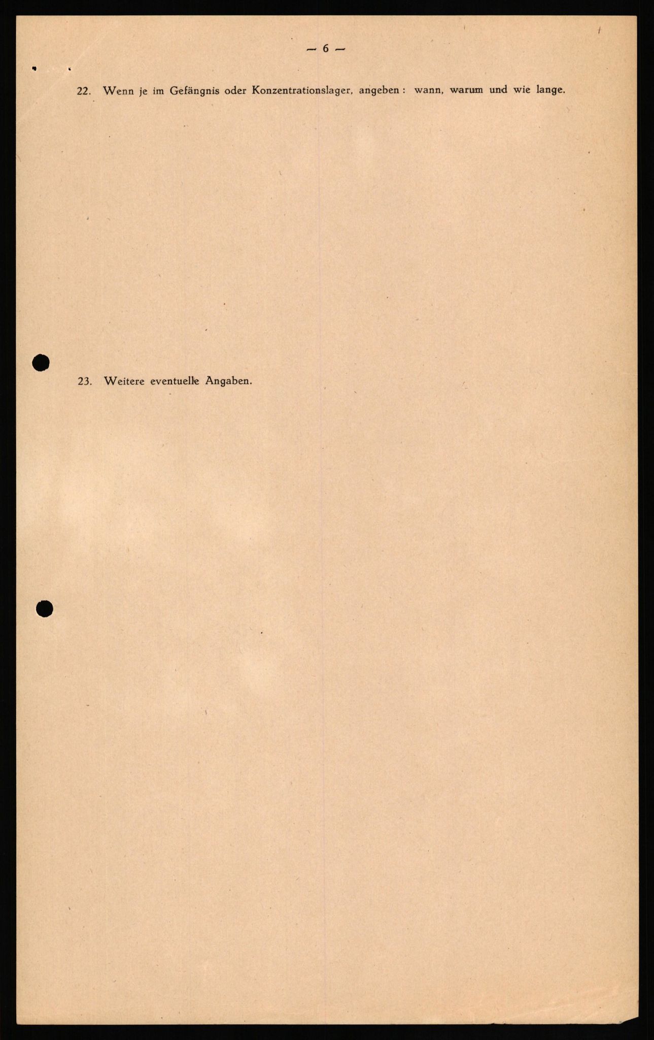 Forsvaret, Forsvarets overkommando II, RA/RAFA-3915/D/Db/L0031: CI Questionaires. Tyske okkupasjonsstyrker i Norge. Tyskere., 1945-1946, p. 275