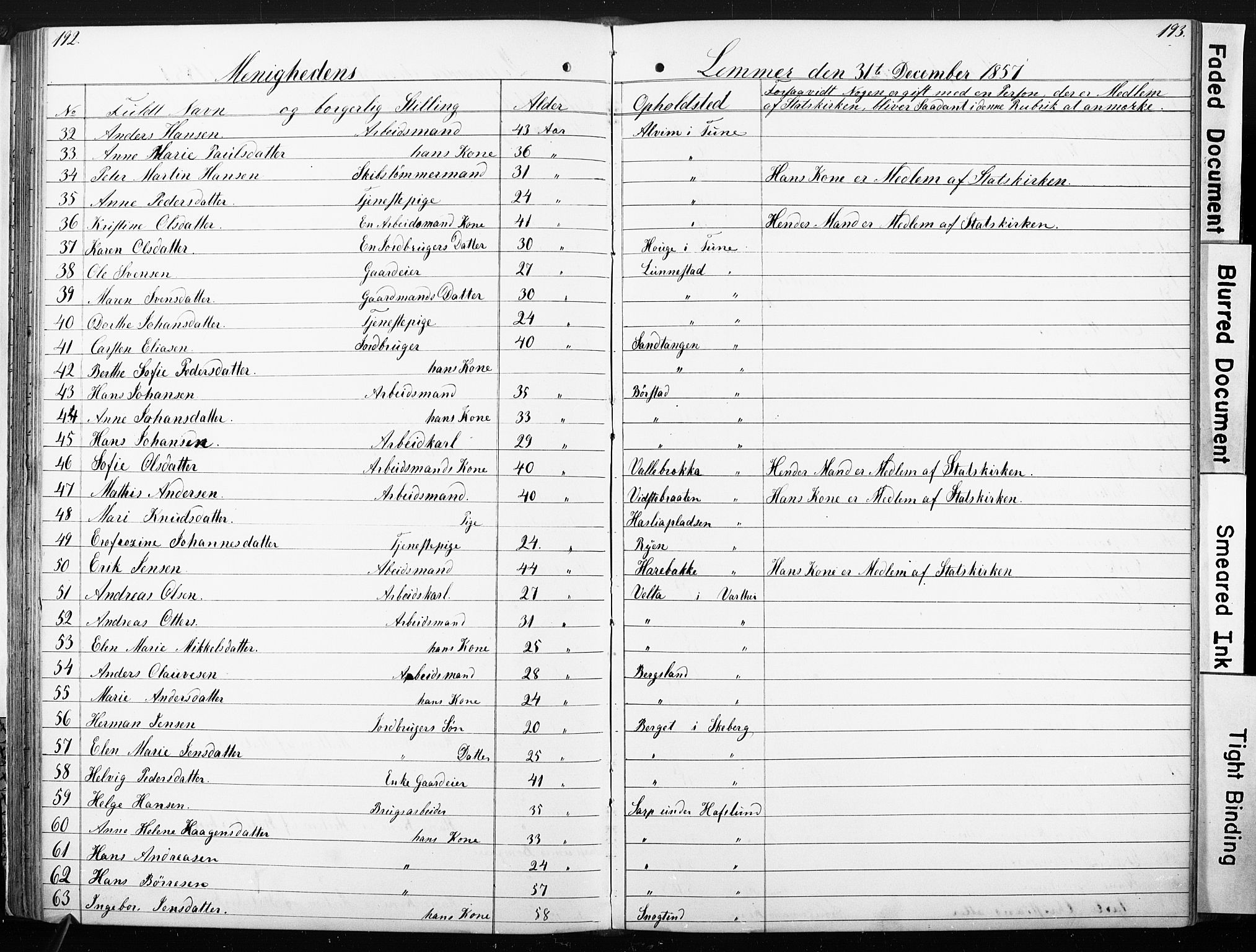 Sarpsborg metodistkirke, SAO/PAO-0233/A/L0001: Dissenter register no. 1, 1856-1875, p. 192-193