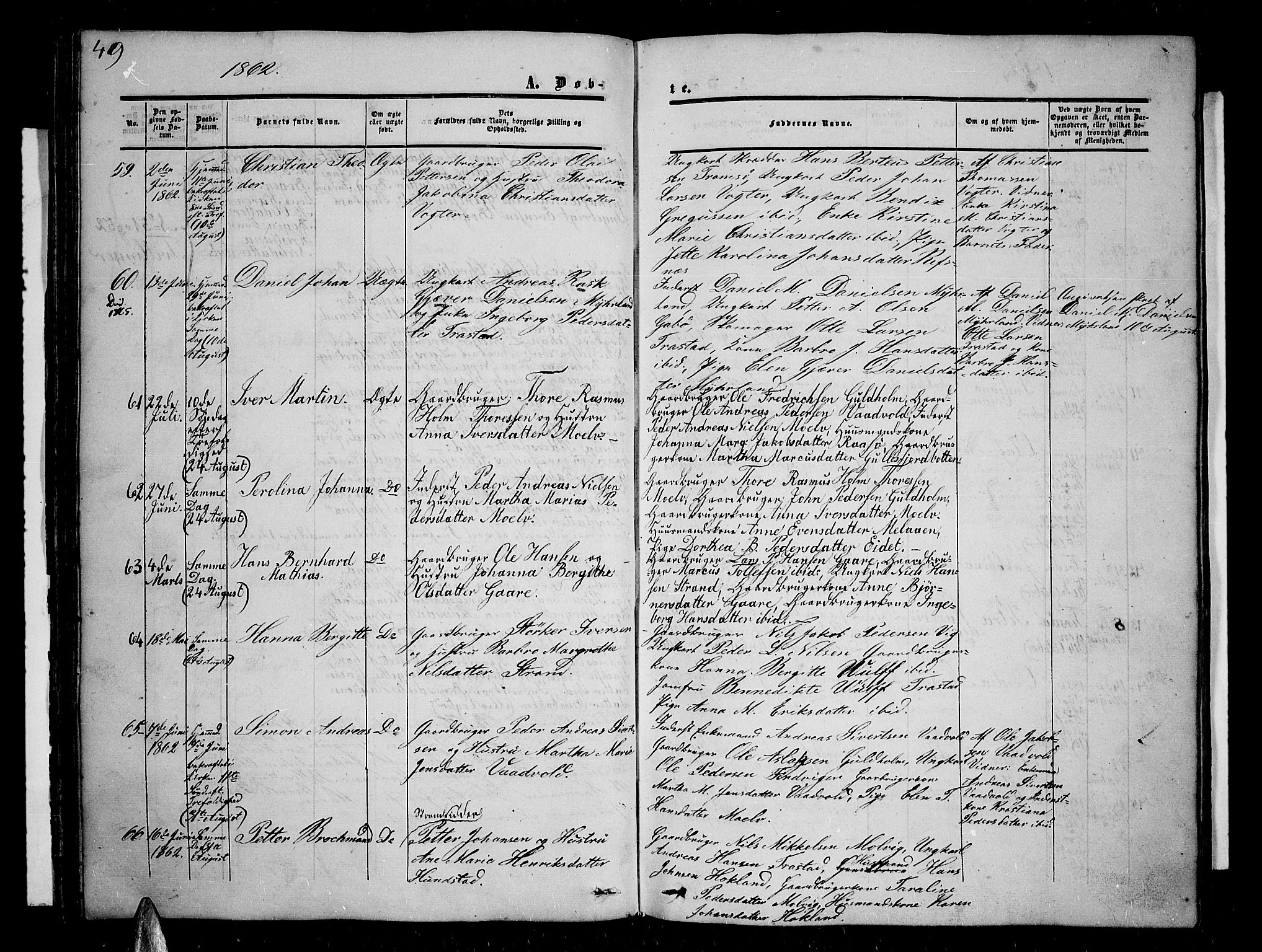 Kvæfjord sokneprestkontor, AV/SATØ-S-1323/G/Ga/Gab/L0003klokker: Parish register (copy) no. 3, 1856-1870, p. 49