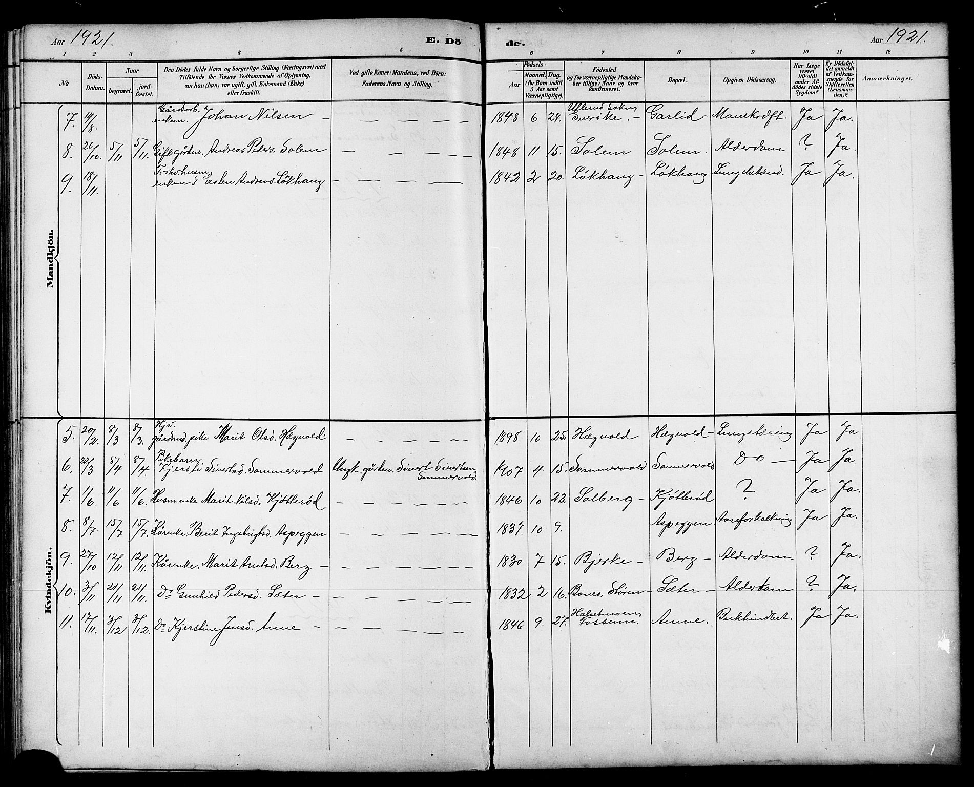 Ministerialprotokoller, klokkerbøker og fødselsregistre - Sør-Trøndelag, AV/SAT-A-1456/689/L1044: Parish register (copy) no. 689C03, 1893-1922