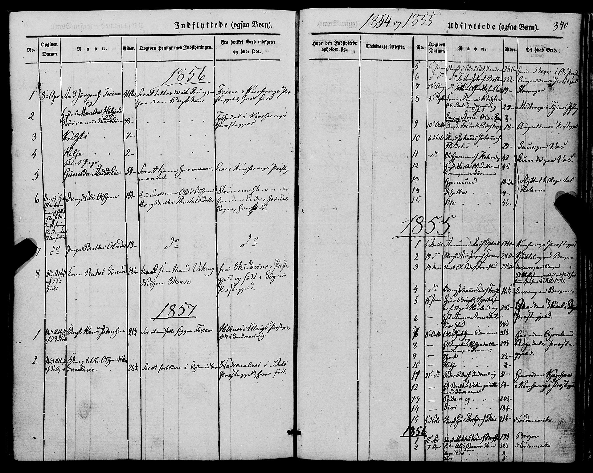 Kvam sokneprestembete, AV/SAB-A-76201/H/Haa: Parish register (official) no. A 8, 1844-1863, p. 370