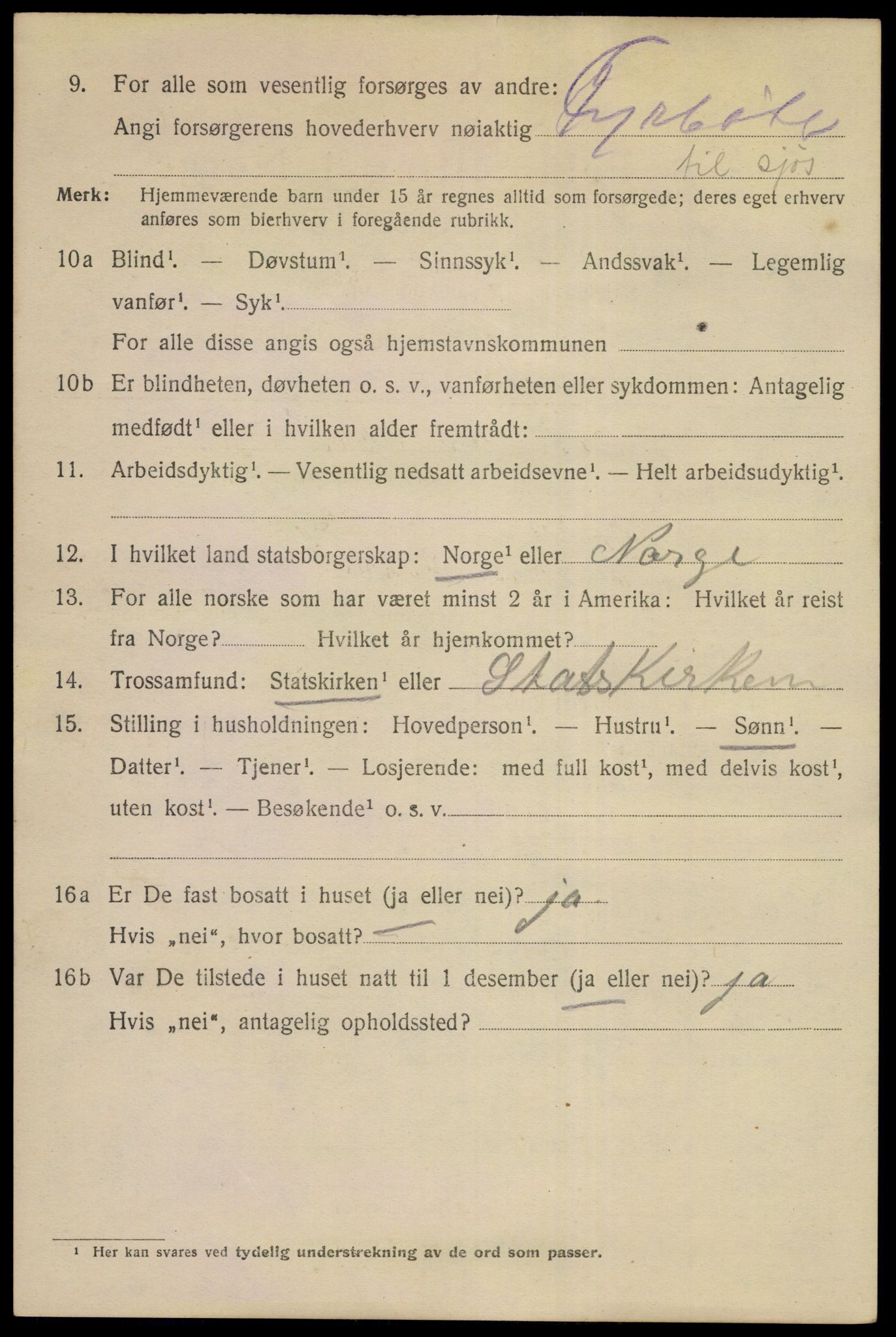 SAKO, 1920 census for Drammen, 1920, p. 66218