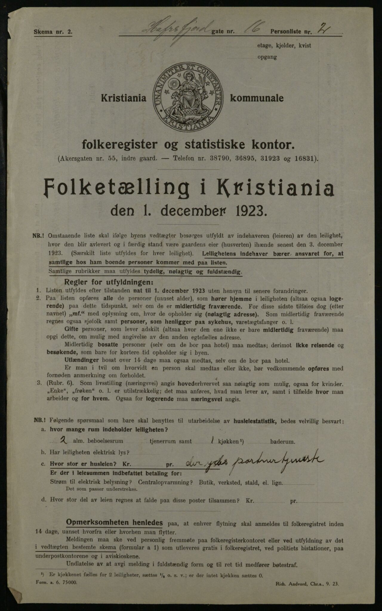 OBA, Municipal Census 1923 for Kristiania, 1923, p. 37341