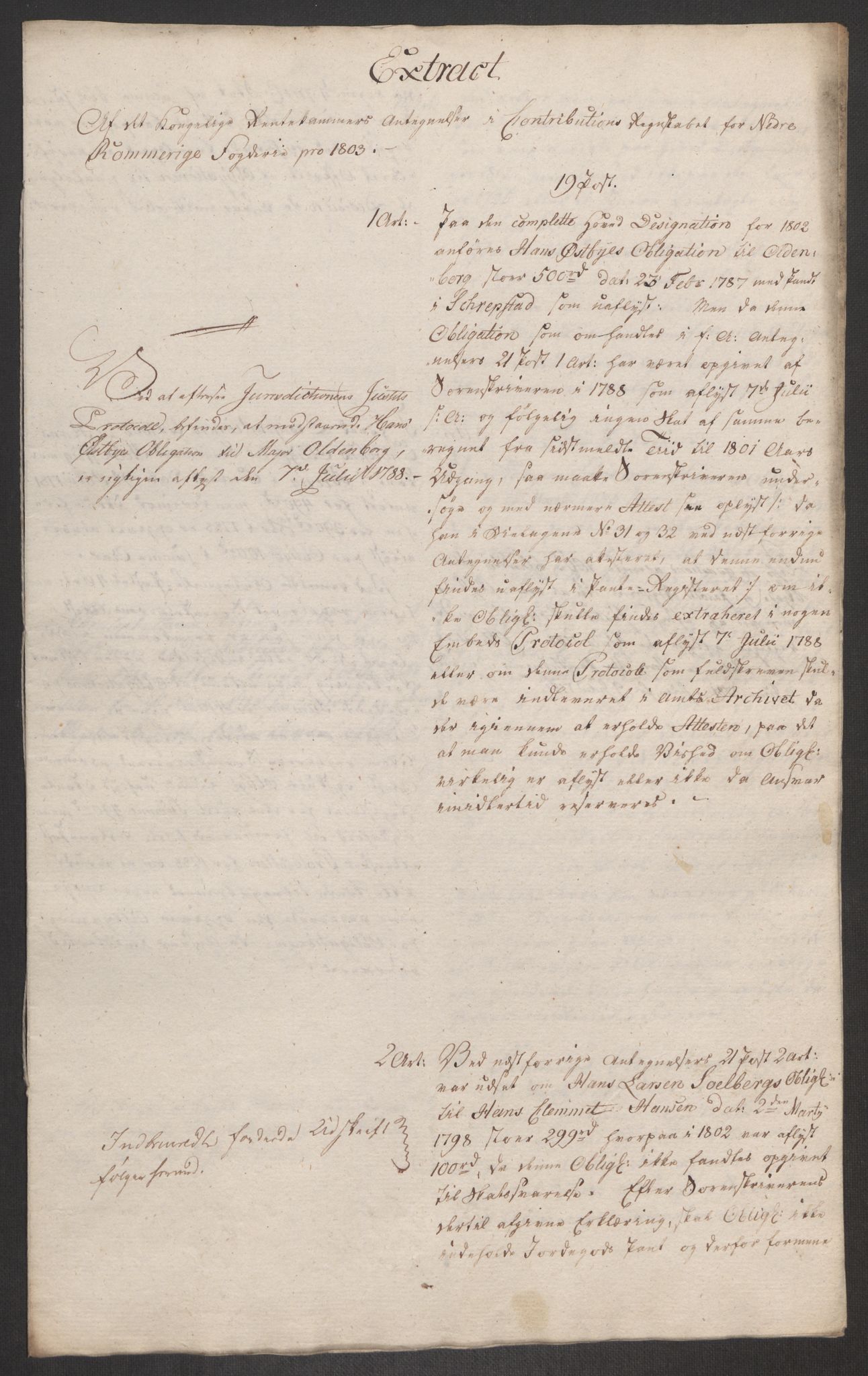 Rentekammeret inntil 1814, Reviderte regnskaper, Fogderegnskap, AV/RA-EA-4092/R11/L0679: Fogderegnskap Nedre Romerike, 1803, p. 746