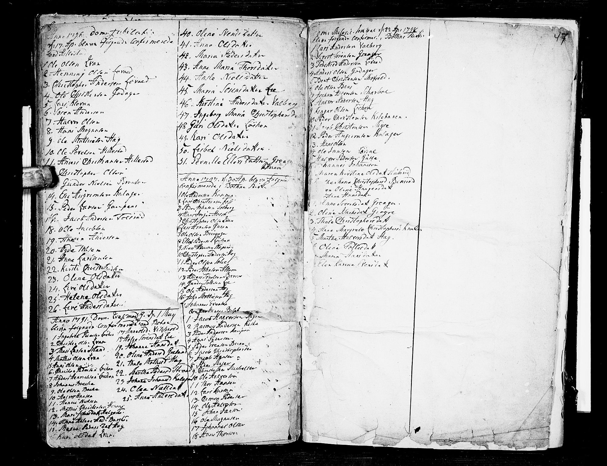 Botne kirkebøker, SAKO/A-340/F/Fa/L0002: Parish register (official) no. I 2, 1779-1791, p. 47