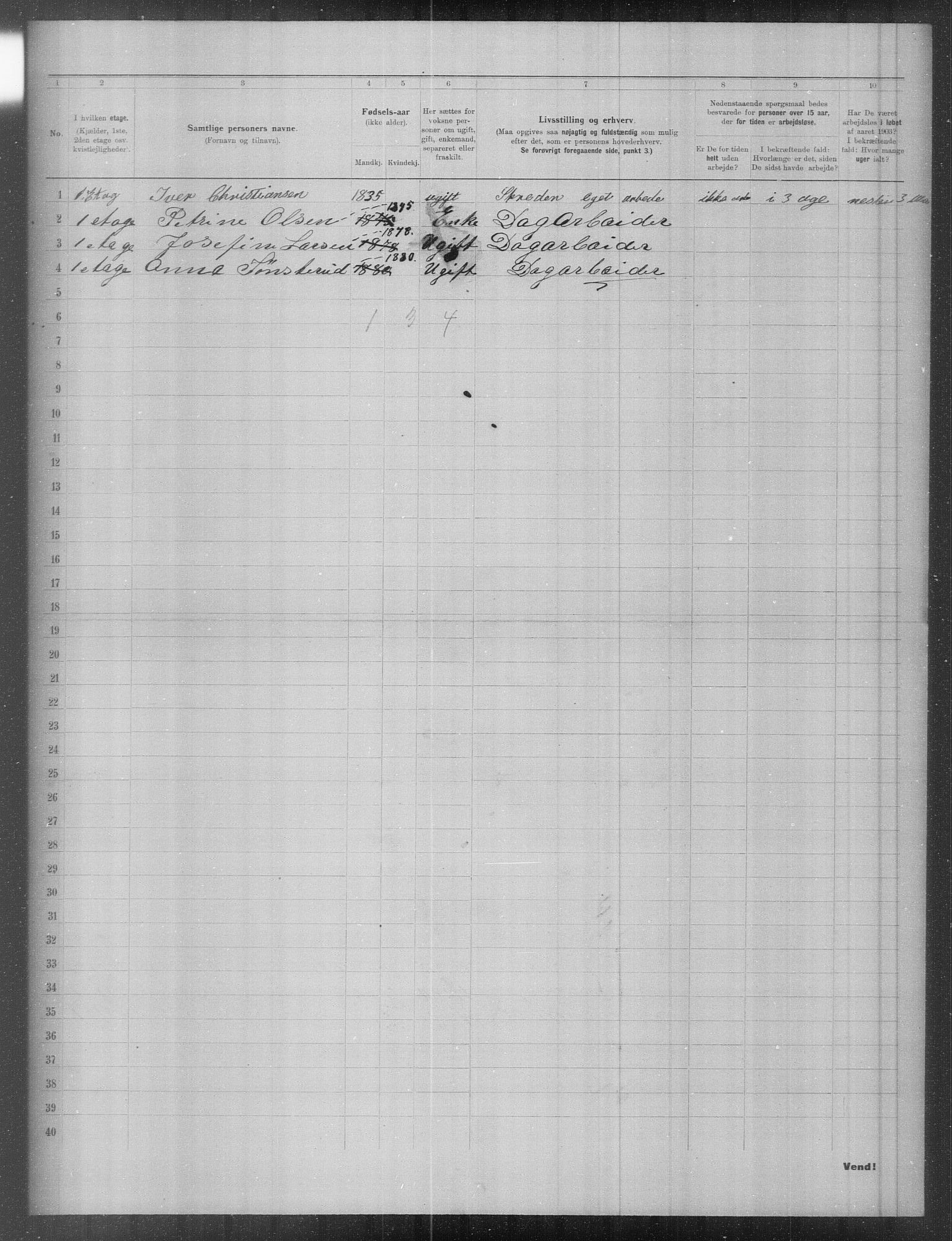 OBA, Municipal Census 1903 for Kristiania, 1903, p. 9865