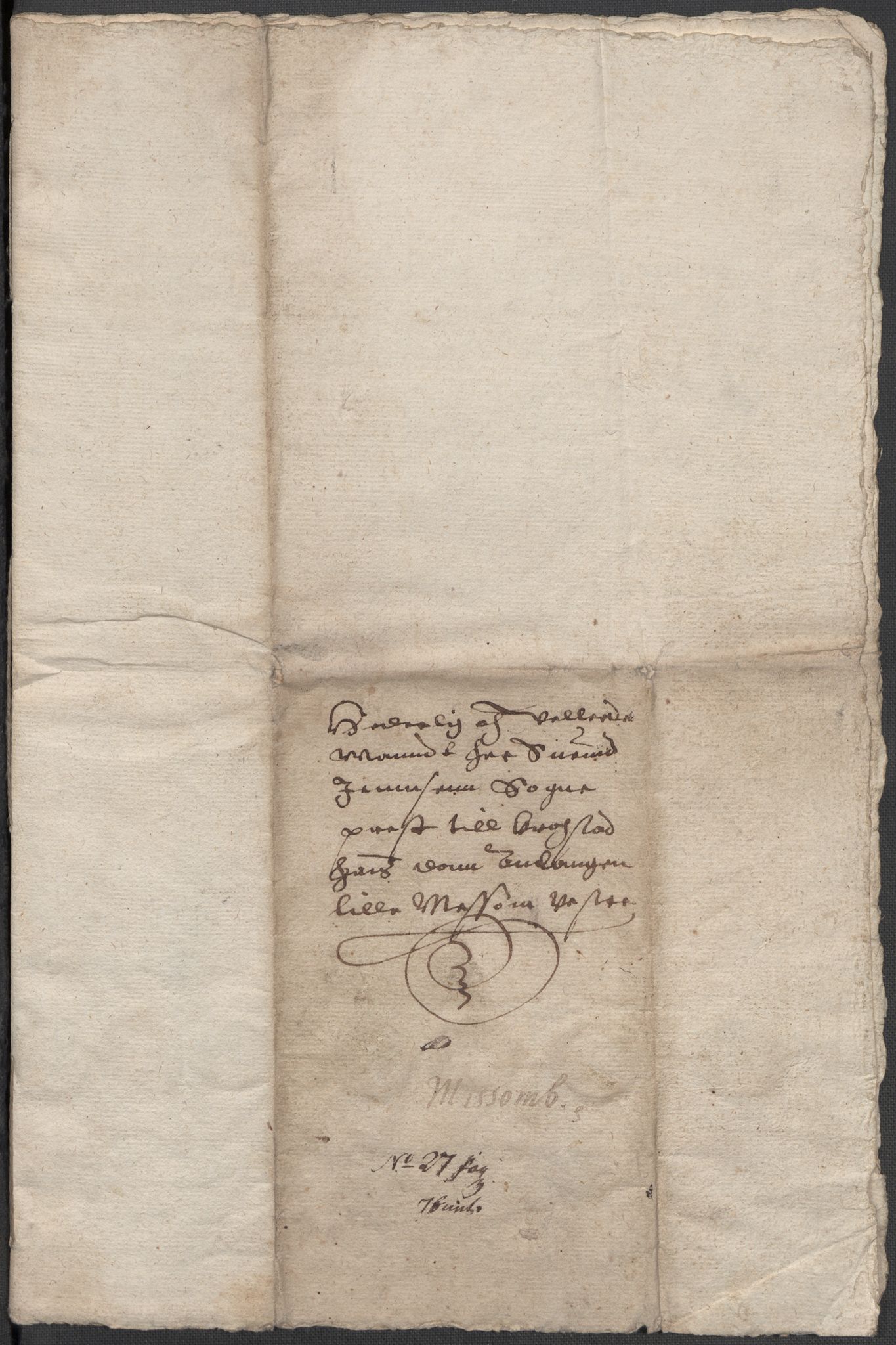 Riksarkivets diplomsamling, AV/RA-EA-5965/F15/L0007: Prestearkiv - Akershus, 1573-1693, p. 96