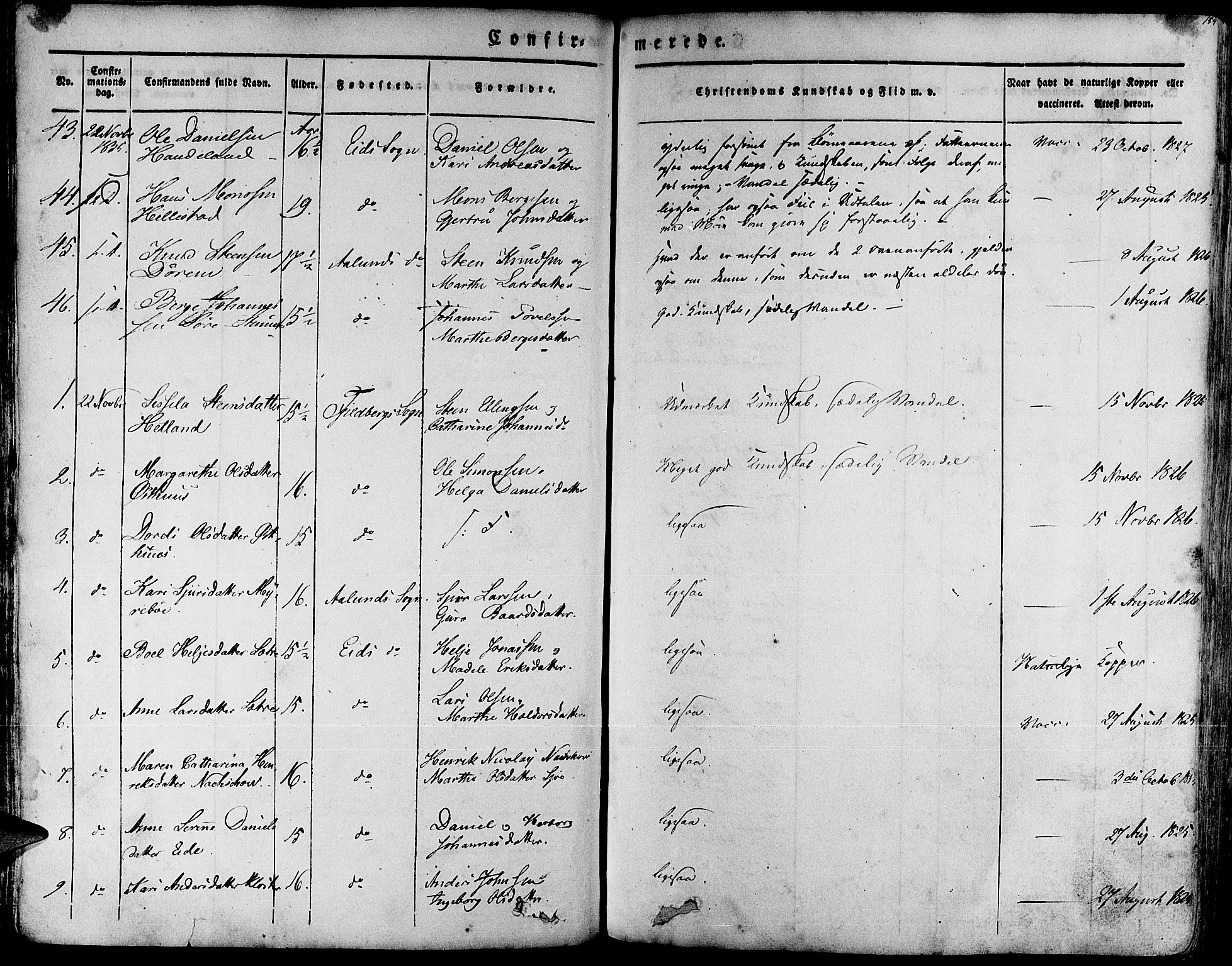 Fjelberg sokneprestembete, AV/SAB-A-75201/H/Haa: Parish register (official) no. A 6, 1835-1851, p. 154