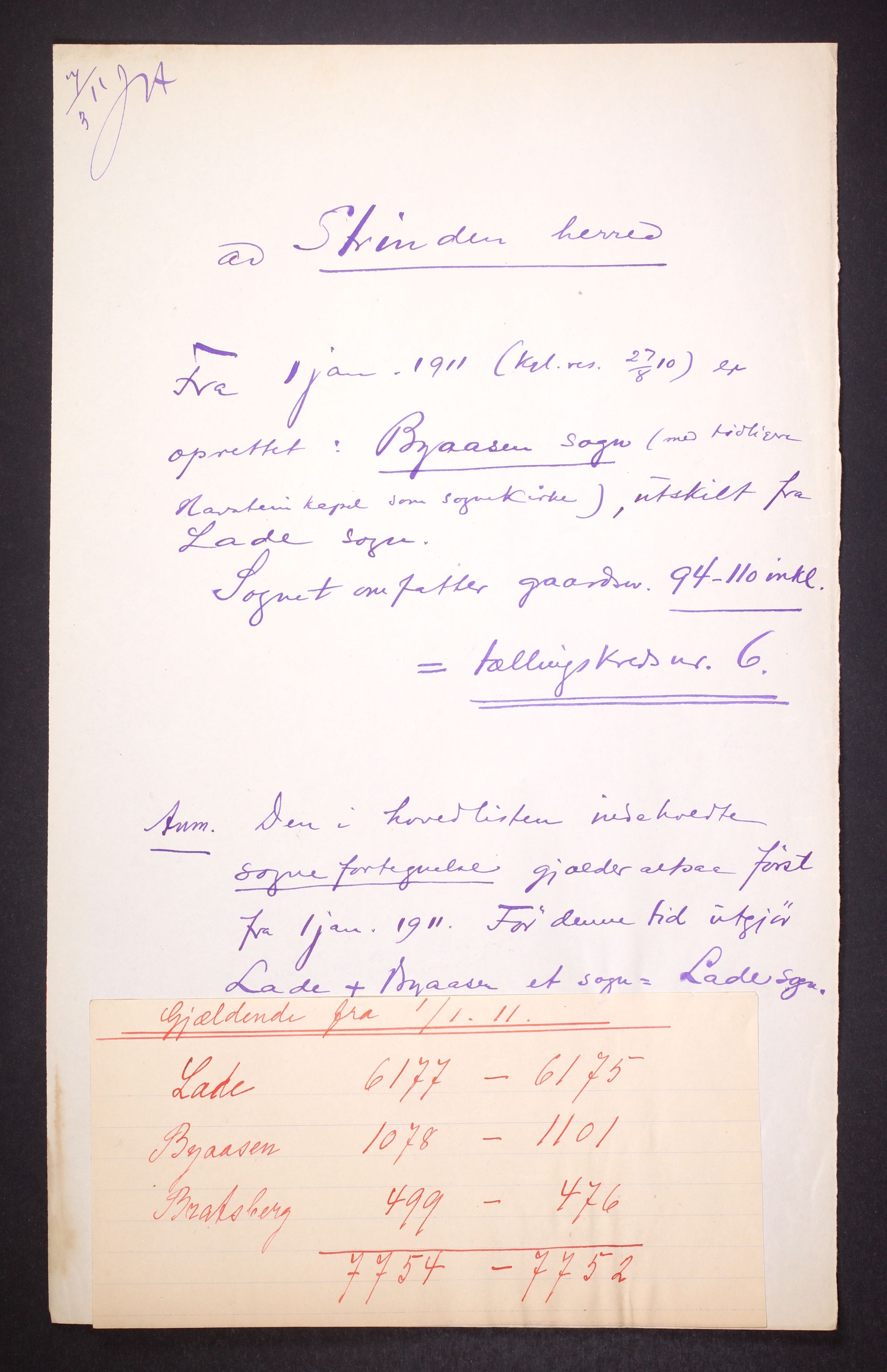 RA, 1910 census for Strinda, 1910, p. 4