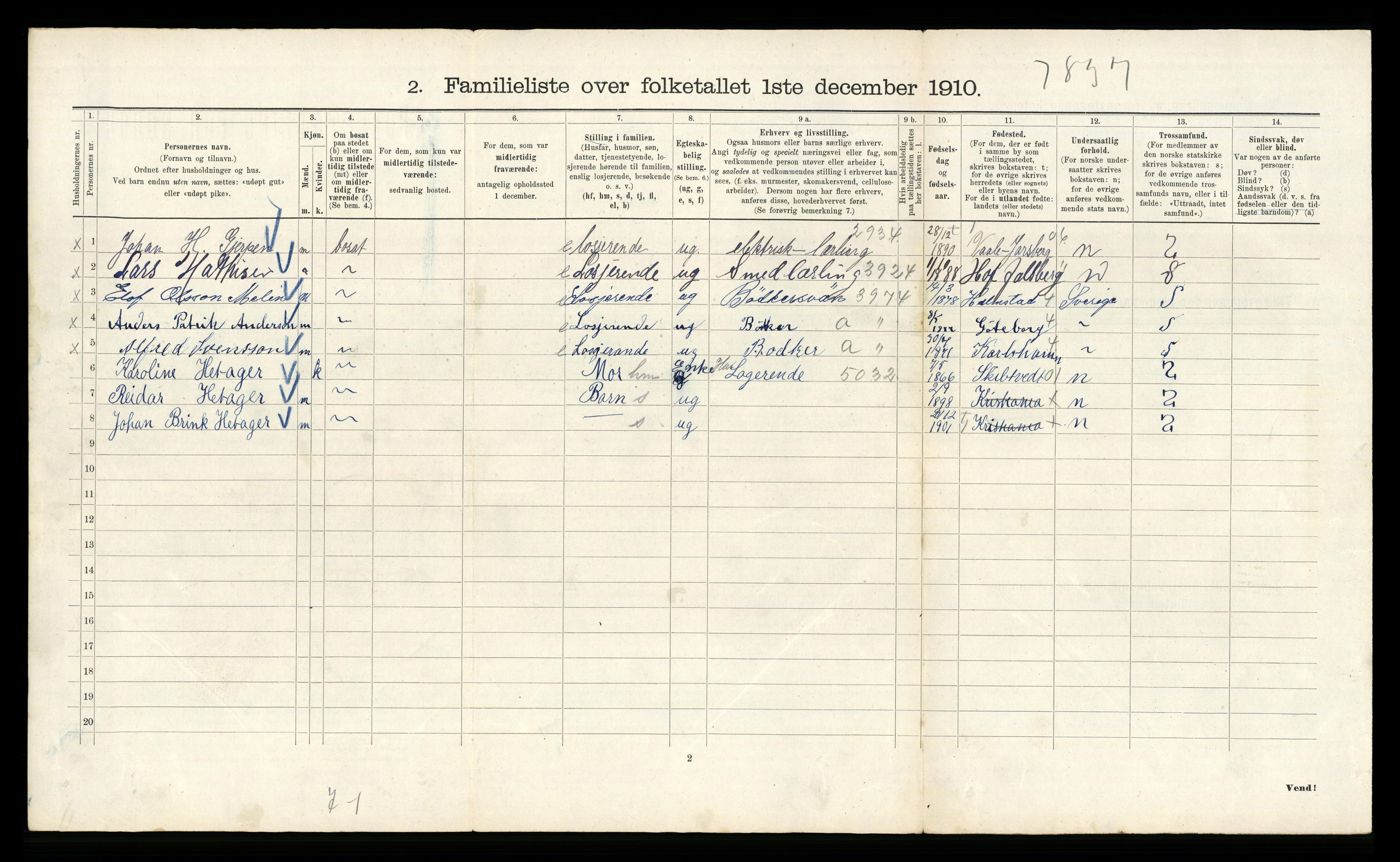 RA, 1910 census for Kristiania, 1910, p. 82118