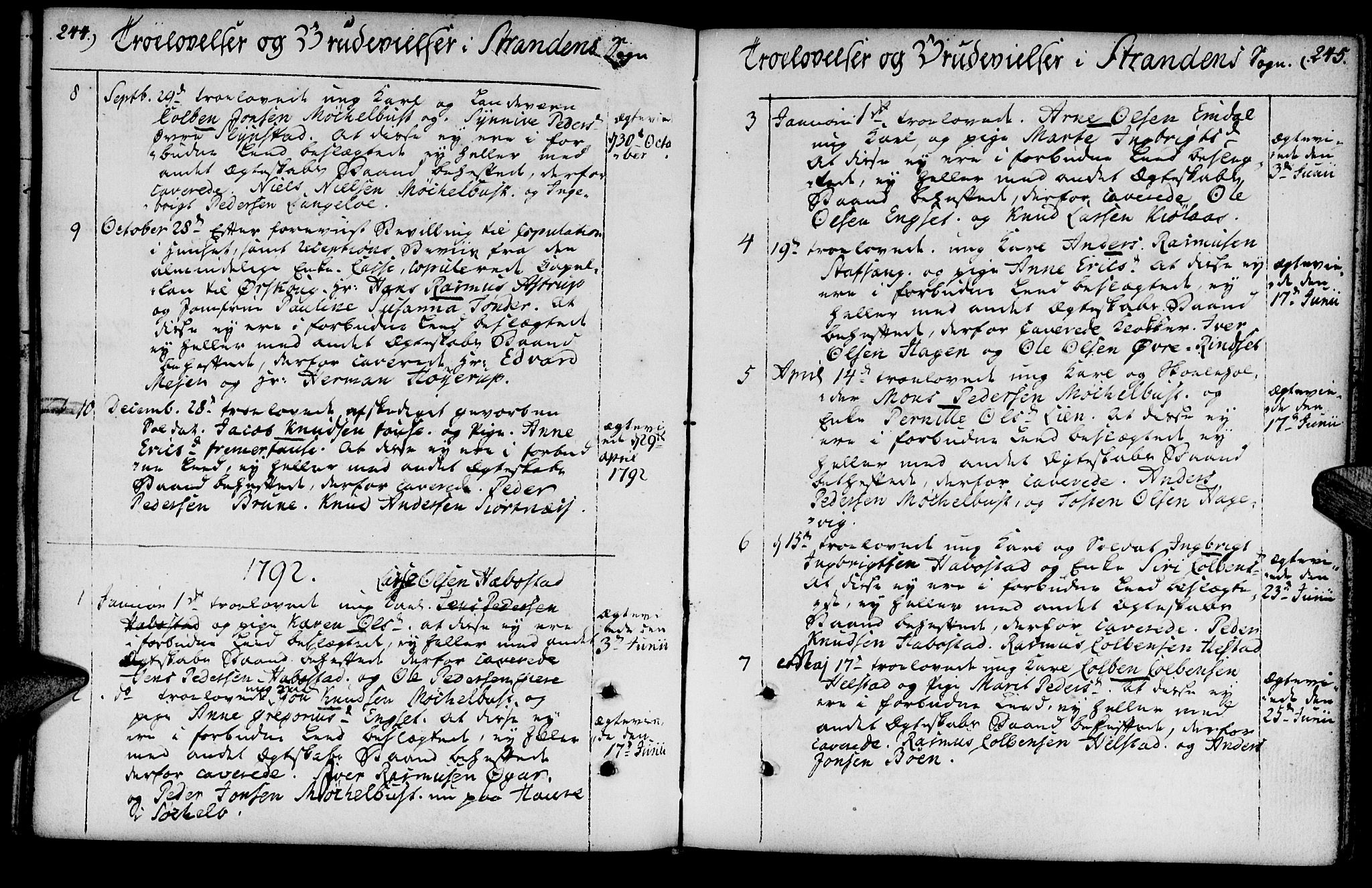 Ministerialprotokoller, klokkerbøker og fødselsregistre - Møre og Romsdal, AV/SAT-A-1454/520/L0271: Parish register (official) no. 520A01, 1759-1801, p. 244-245