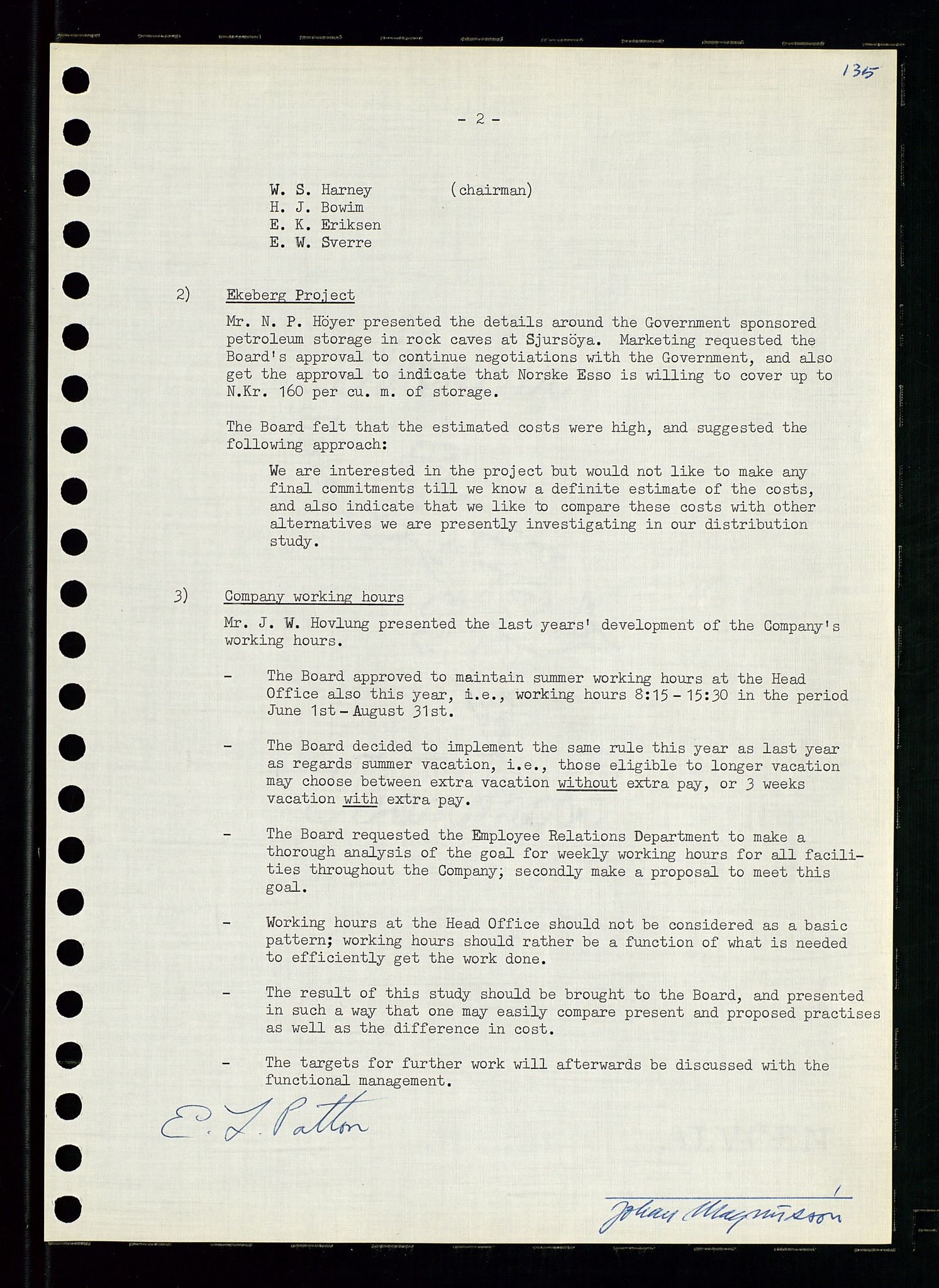 Pa 0982 - Esso Norge A/S, AV/SAST-A-100448/A/Aa/L0001/0004: Den administrerende direksjon Board minutes (styrereferater) / Den administrerende direksjon Board minutes (styrereferater), 1963-1964, p. 128