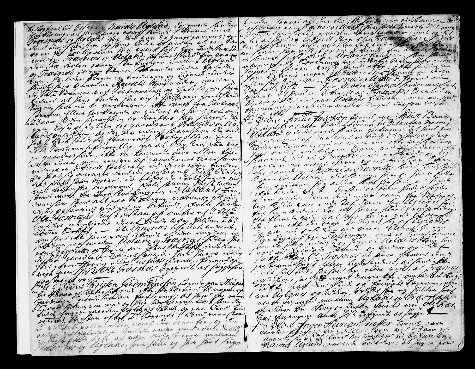 Nedenes sorenskriveri før 1824, SAK/1221-0007/F/Fa/L0026: Tingbok med register nr 21, 1744-1747, p. 1b-2a