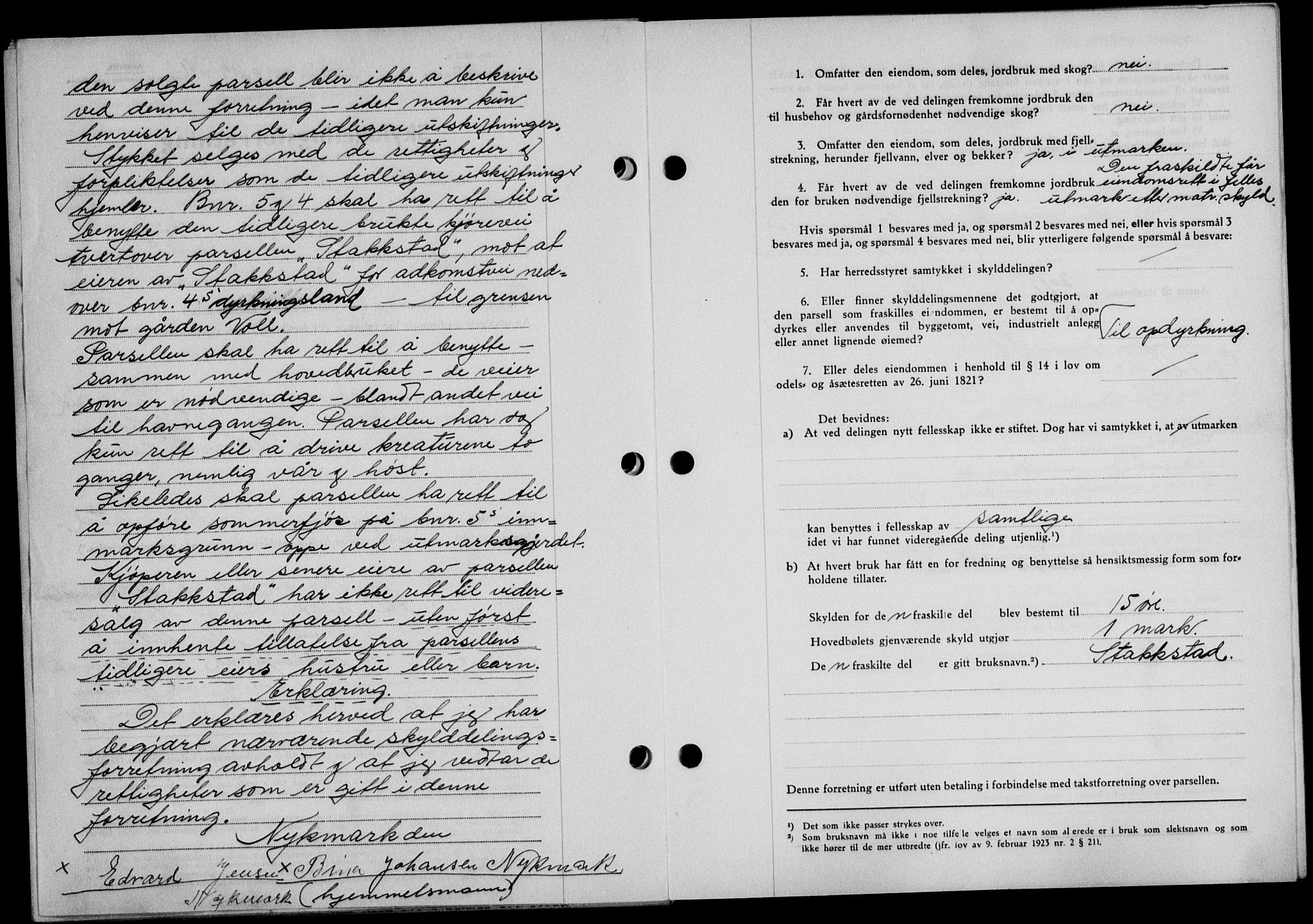 Lofoten sorenskriveri, SAT/A-0017/1/2/2C/L0008a: Mortgage book no. 8a, 1940-1941, Diary no: : 119/1941