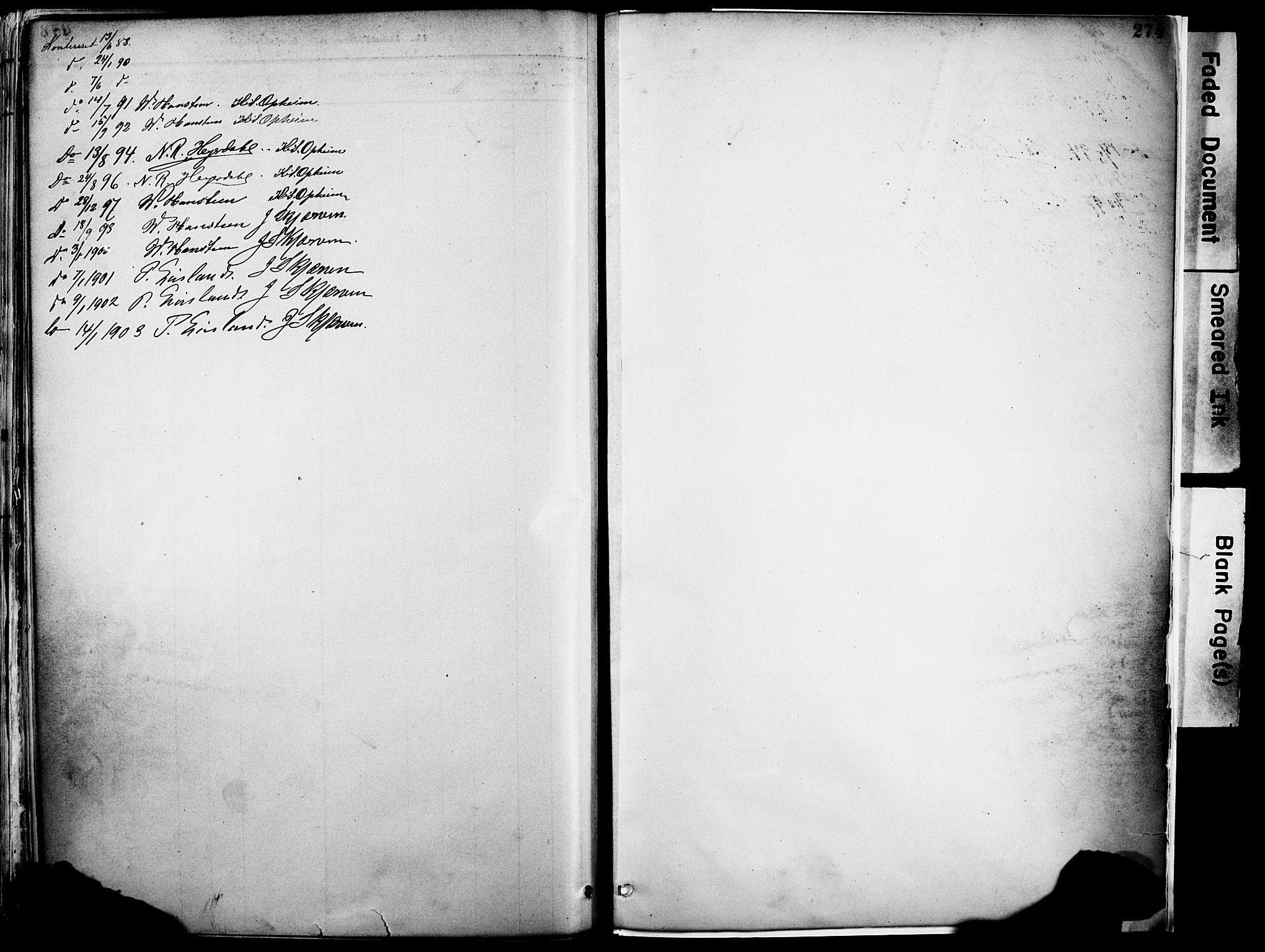 Voss sokneprestembete, AV/SAB-A-79001/H/Haa: Parish register (official) no. A 21, 1887-1903