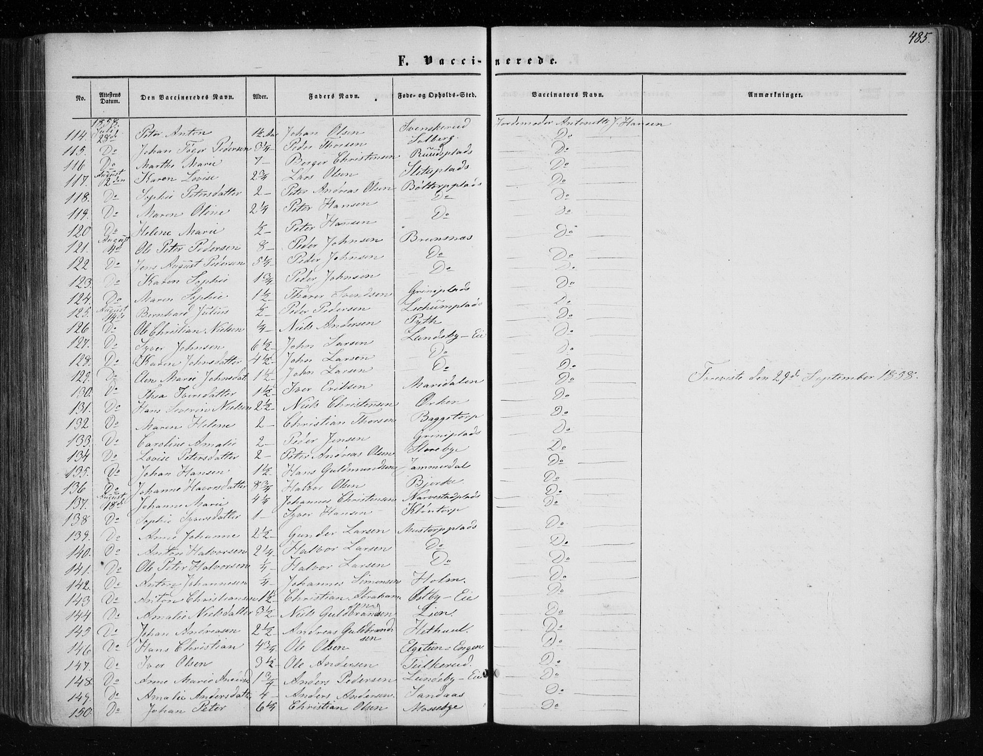 Eidsberg prestekontor Kirkebøker, AV/SAO-A-10905/F/Fa/L0010.b: Parish register (official) no. I 10B, 1857-1866, p. 485