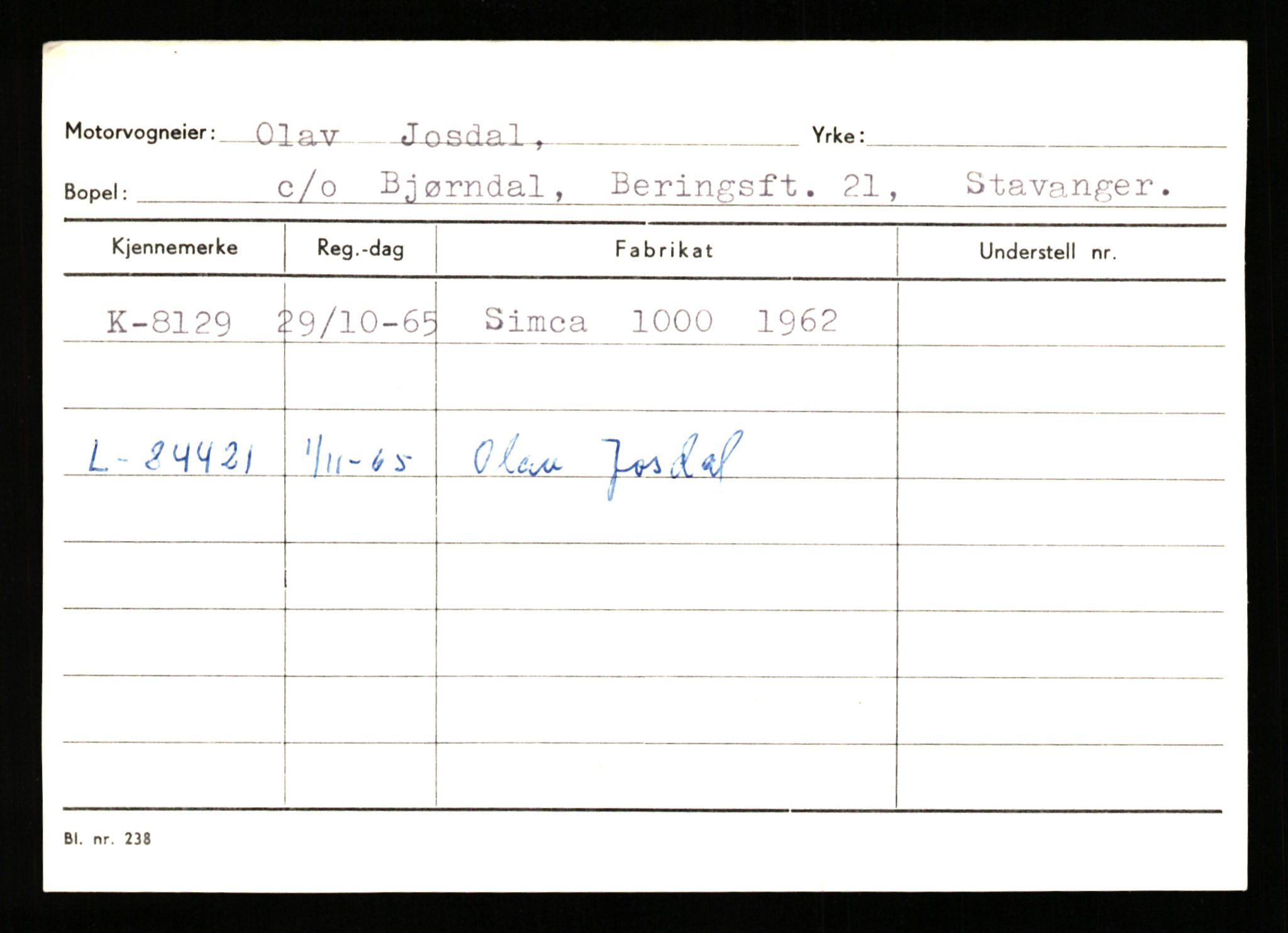 Stavanger trafikkstasjon, AV/SAST-A-101942/0/G/L0002: Registreringsnummer: 5791 - 10405, 1930-1971, p. 1259