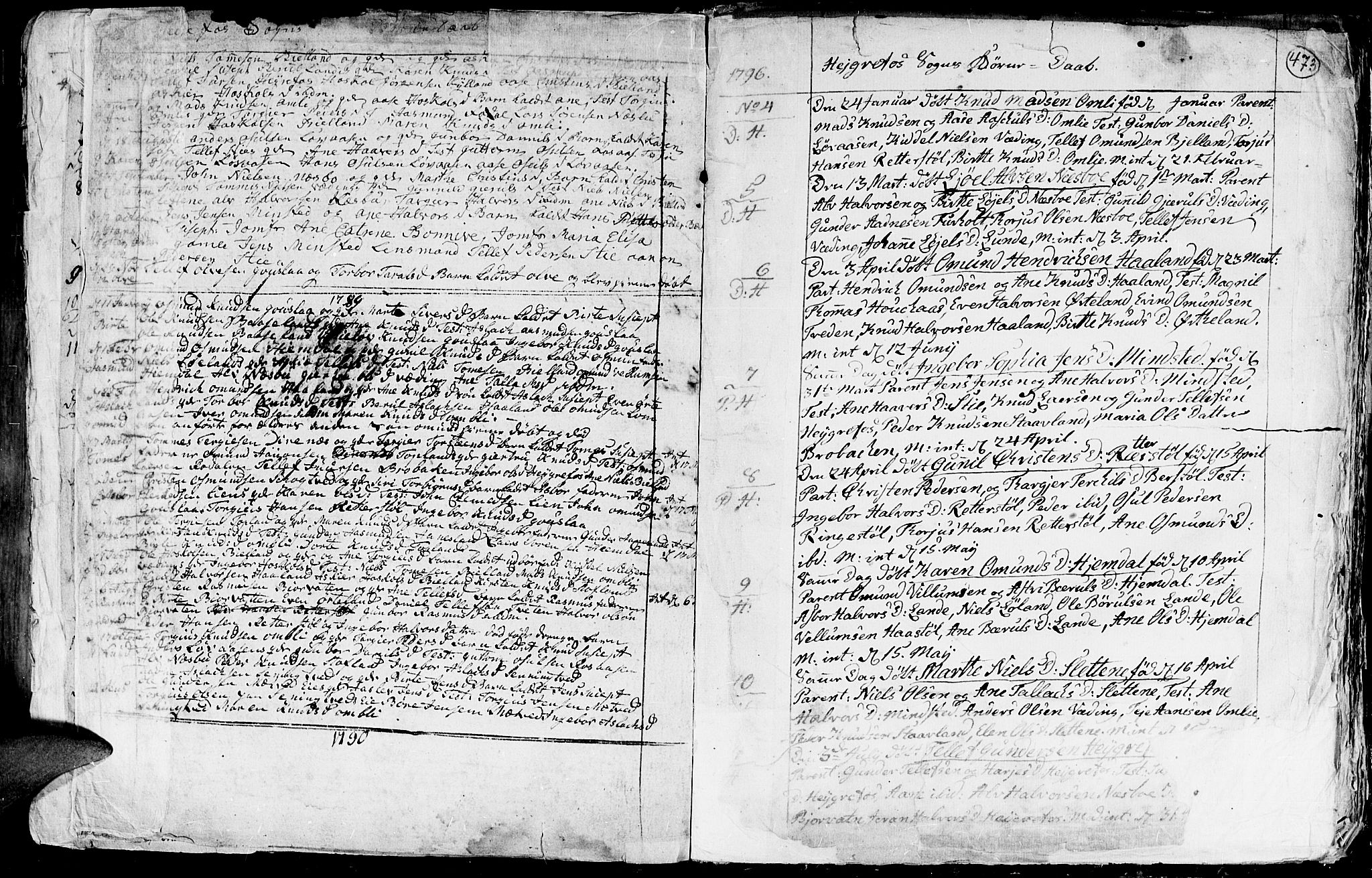 Hommedal sokneprestkontor, SAK/1111-0023/F/Fa/Fab/L0002: Parish register (official) no. A 2 /3, 1740-1821, p. 473