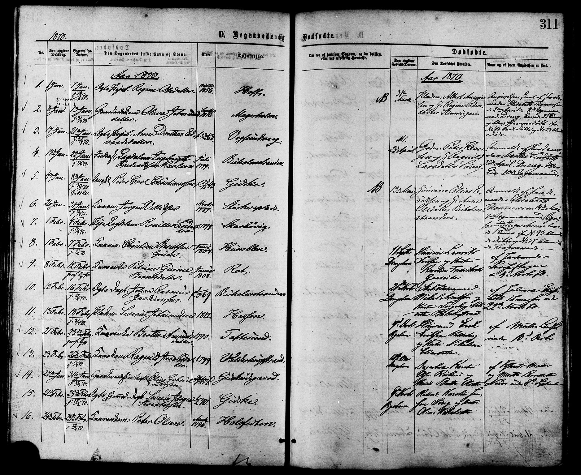 Ministerialprotokoller, klokkerbøker og fødselsregistre - Møre og Romsdal, AV/SAT-A-1454/528/L0399: Parish register (official) no. 528A10, 1864-1879, p. 311