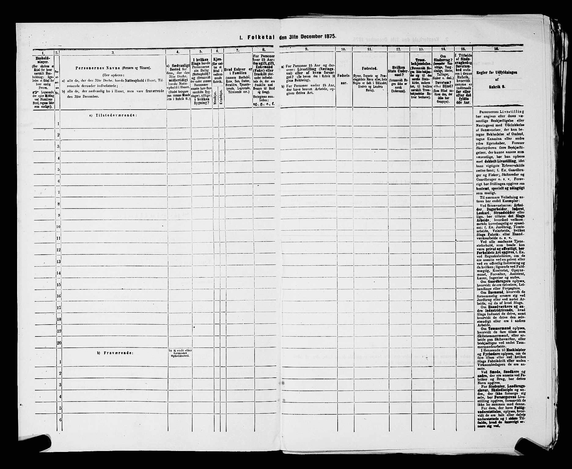 RA, 1875 census for 0201B Vestby/Son, 1875, p. 119