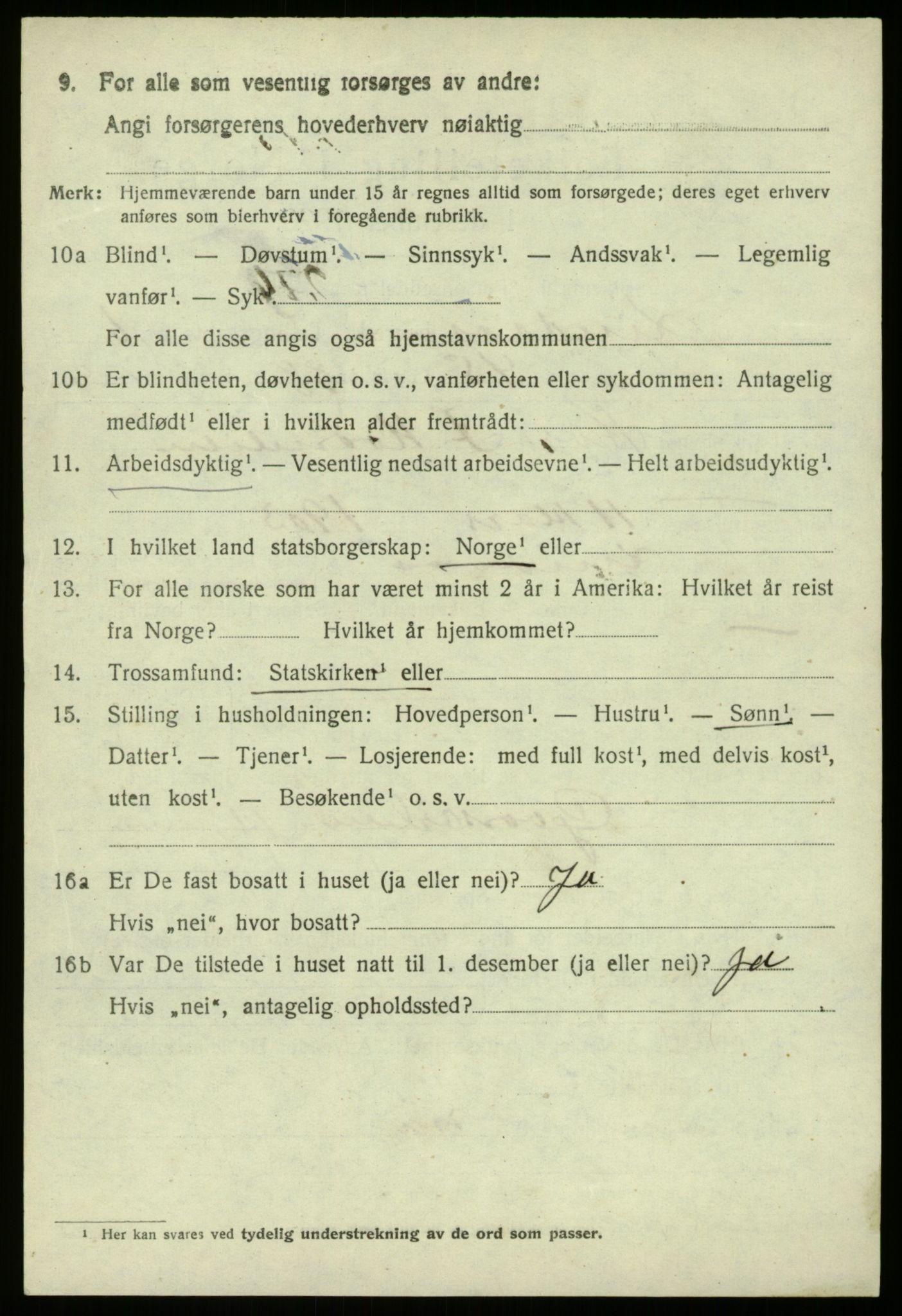 SAB, 1920 census for Lindås, 1920, p. 4028