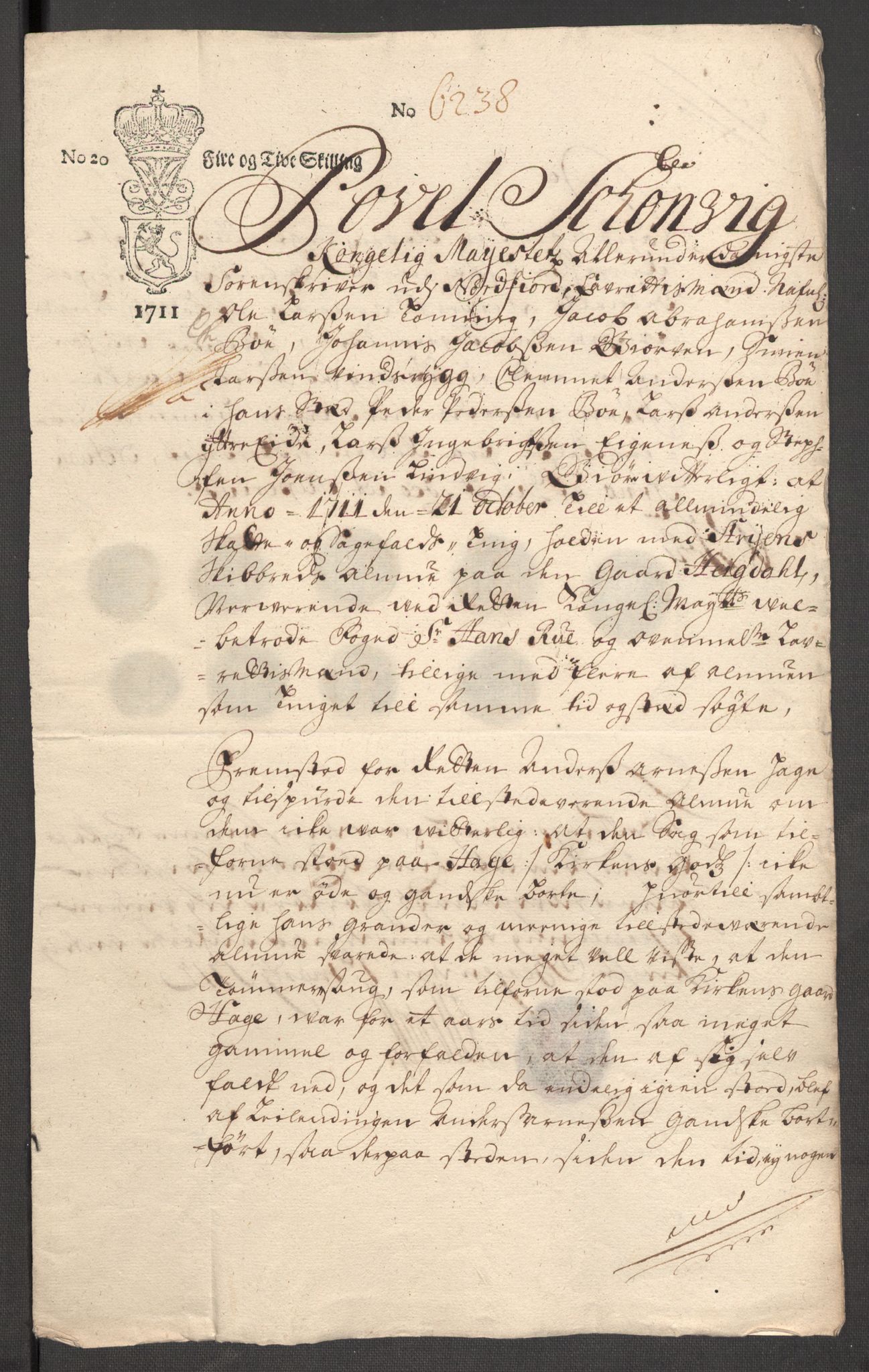 Rentekammeret inntil 1814, Reviderte regnskaper, Fogderegnskap, AV/RA-EA-4092/R53/L3433: Fogderegnskap Sunn- og Nordfjord, 1710-1711, p. 464