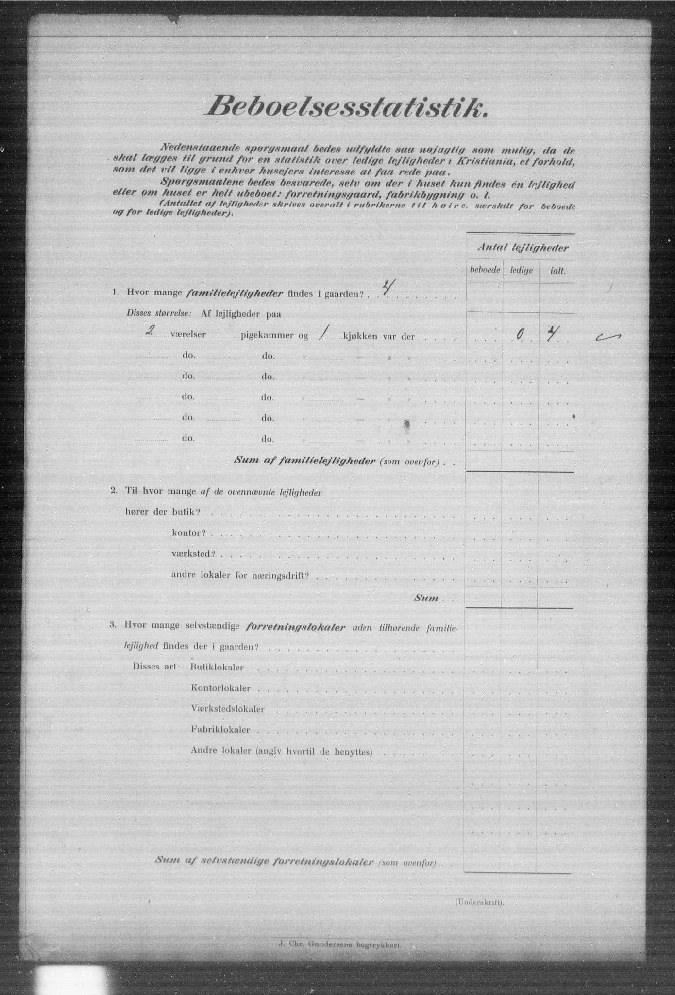 OBA, Municipal Census 1903 for Kristiania, 1903, p. 20783