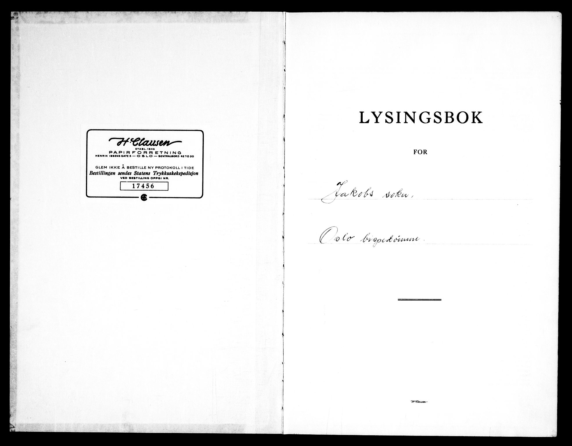 Jakob prestekontor Kirkebøker, SAO/A-10850/H/Ha/L0005: Banns register no. 5, 1967-1969
