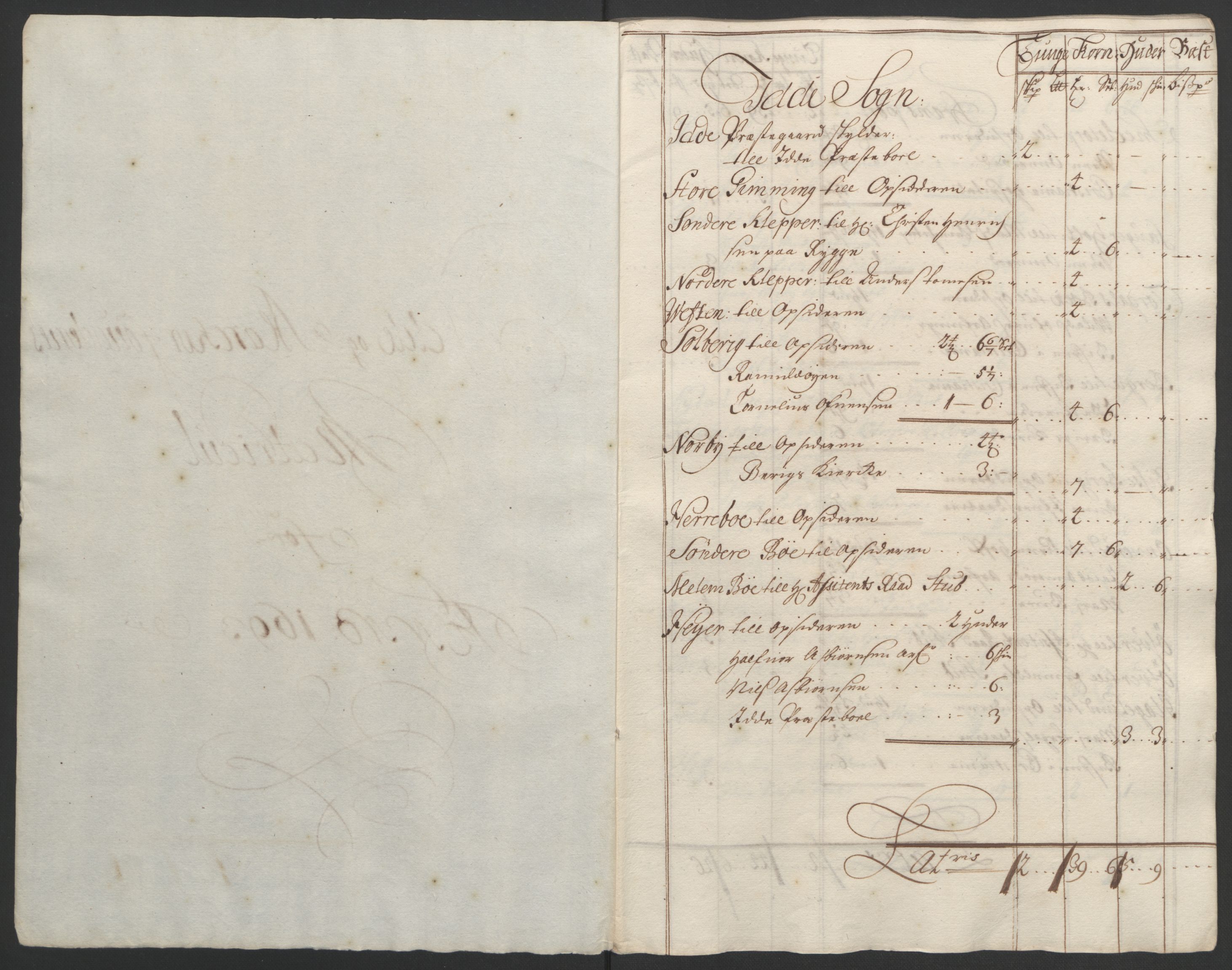 Rentekammeret inntil 1814, Reviderte regnskaper, Fogderegnskap, RA/EA-4092/R01/L0011: Fogderegnskap Idd og Marker, 1692-1693, p. 258
