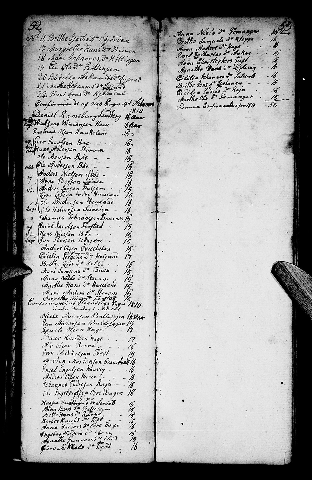 Os sokneprestembete, SAB/A-99929: Parish register (official) no. A 13, 1783-1810, p. 52-53