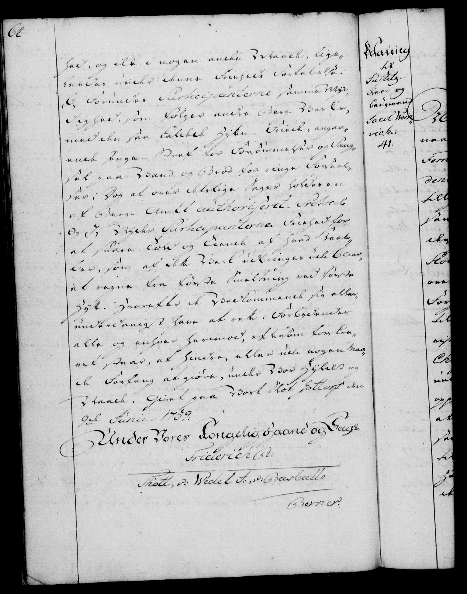 Rentekammeret, Kammerkanselliet, RA/EA-3111/G/Gg/Gga/L0007: Norsk ekspedisjonsprotokoll med register (merket RK 53.7), 1759-1768, p. 64