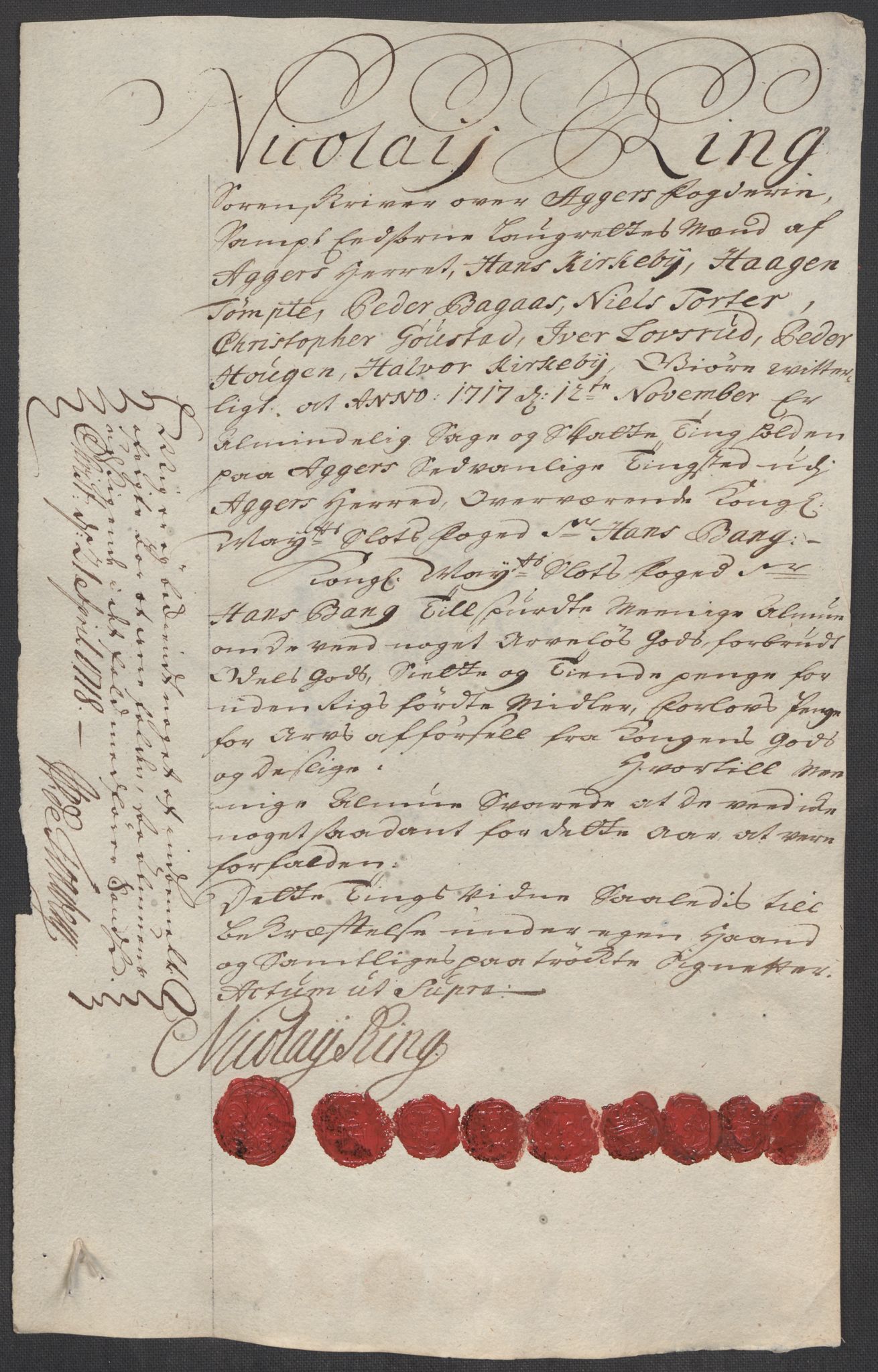 Rentekammeret inntil 1814, Reviderte regnskaper, Fogderegnskap, AV/RA-EA-4092/R10/L0455: Fogderegnskap Aker og Follo, 1717, p. 279