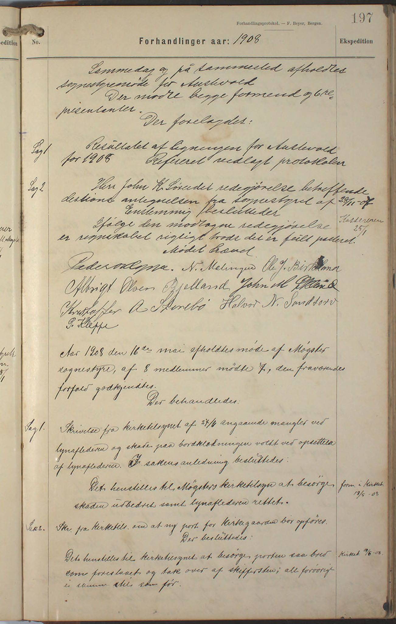 Austevoll kommune. Formannskapet, IKAH/1244-021/A/Aa/L0002a: Møtebok for heradstyret, 1901-1910, p. 392