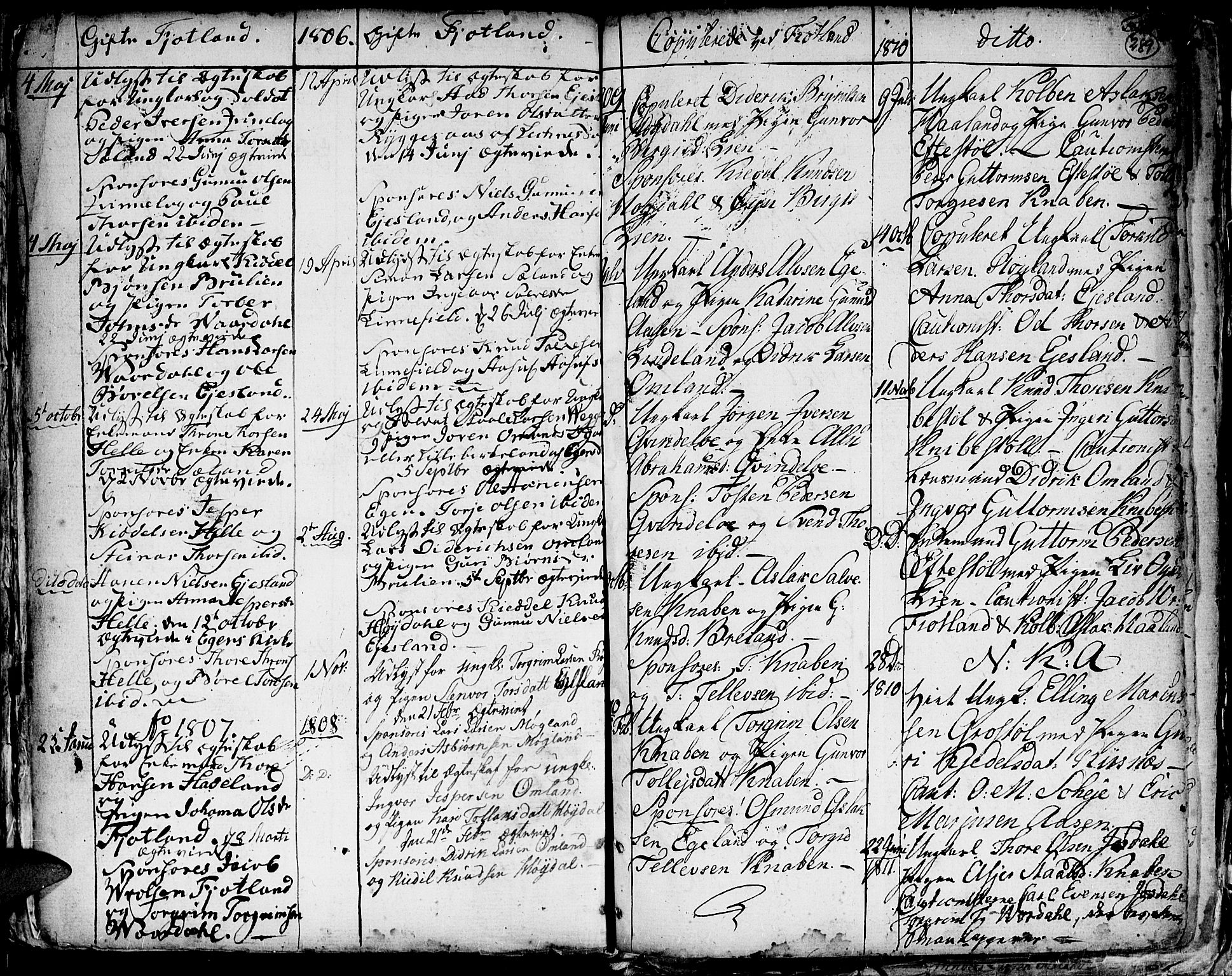 Hægebostad sokneprestkontor, SAK/1111-0024/F/Fa/Faa/L0001: Parish register (official) no. A 1 /3, 1760-1826, p. 289