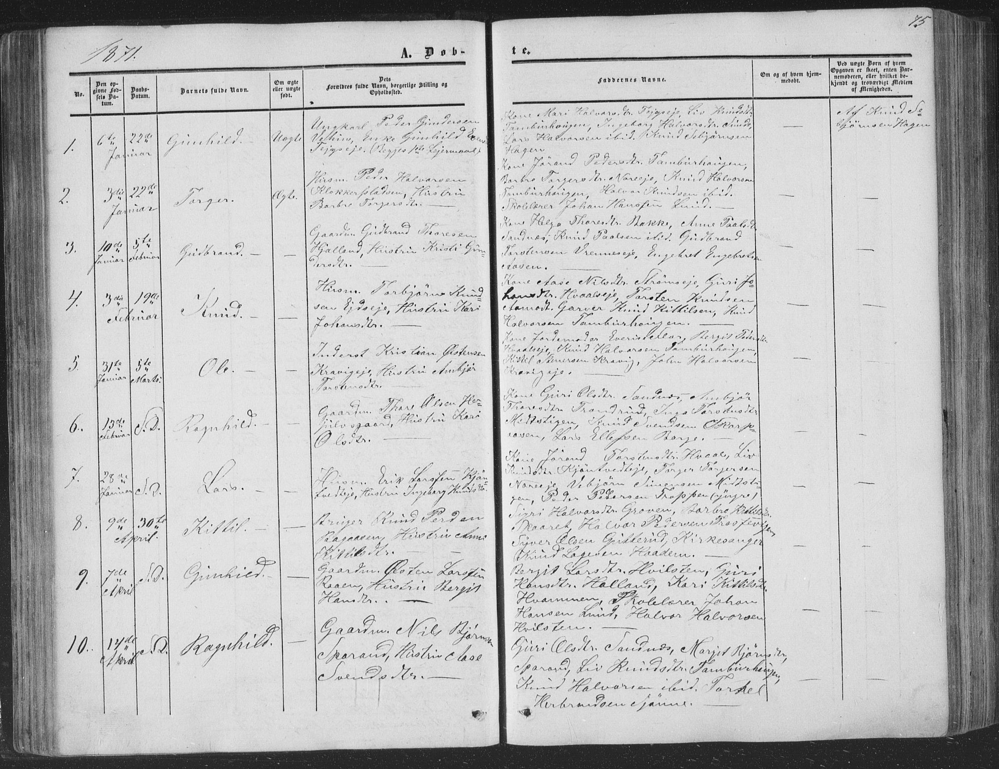 Nore kirkebøker, SAKO/A-238/F/Fa/L0002: Parish register (official) no. I 2, 1856-1871, p. 75