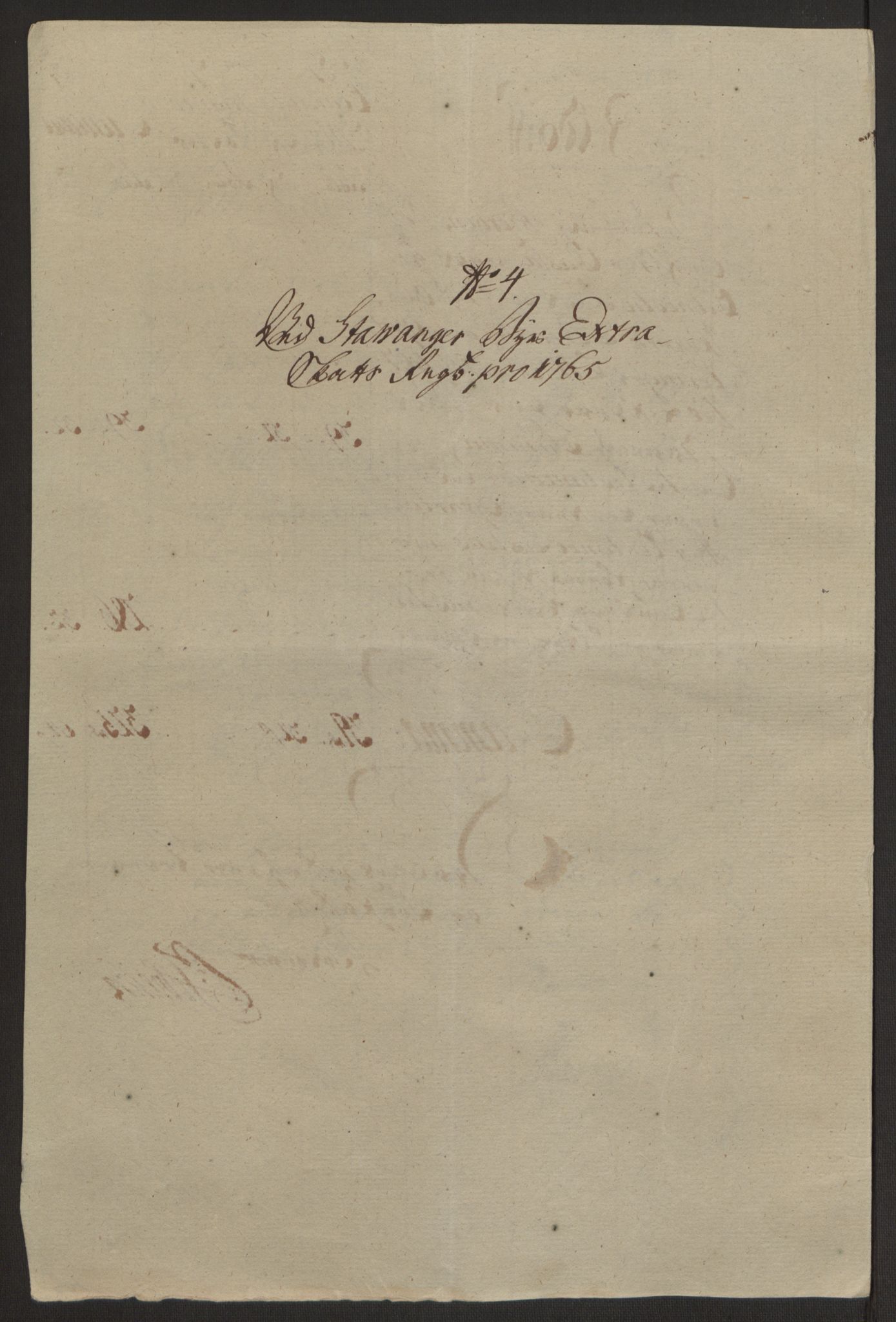 Rentekammeret inntil 1814, Reviderte regnskaper, Byregnskaper, AV/RA-EA-4066/R/Ro/L0305/0001: [O6] Kontribusjonsregnskap / Ekstraskatt, 1762-1768, p. 120