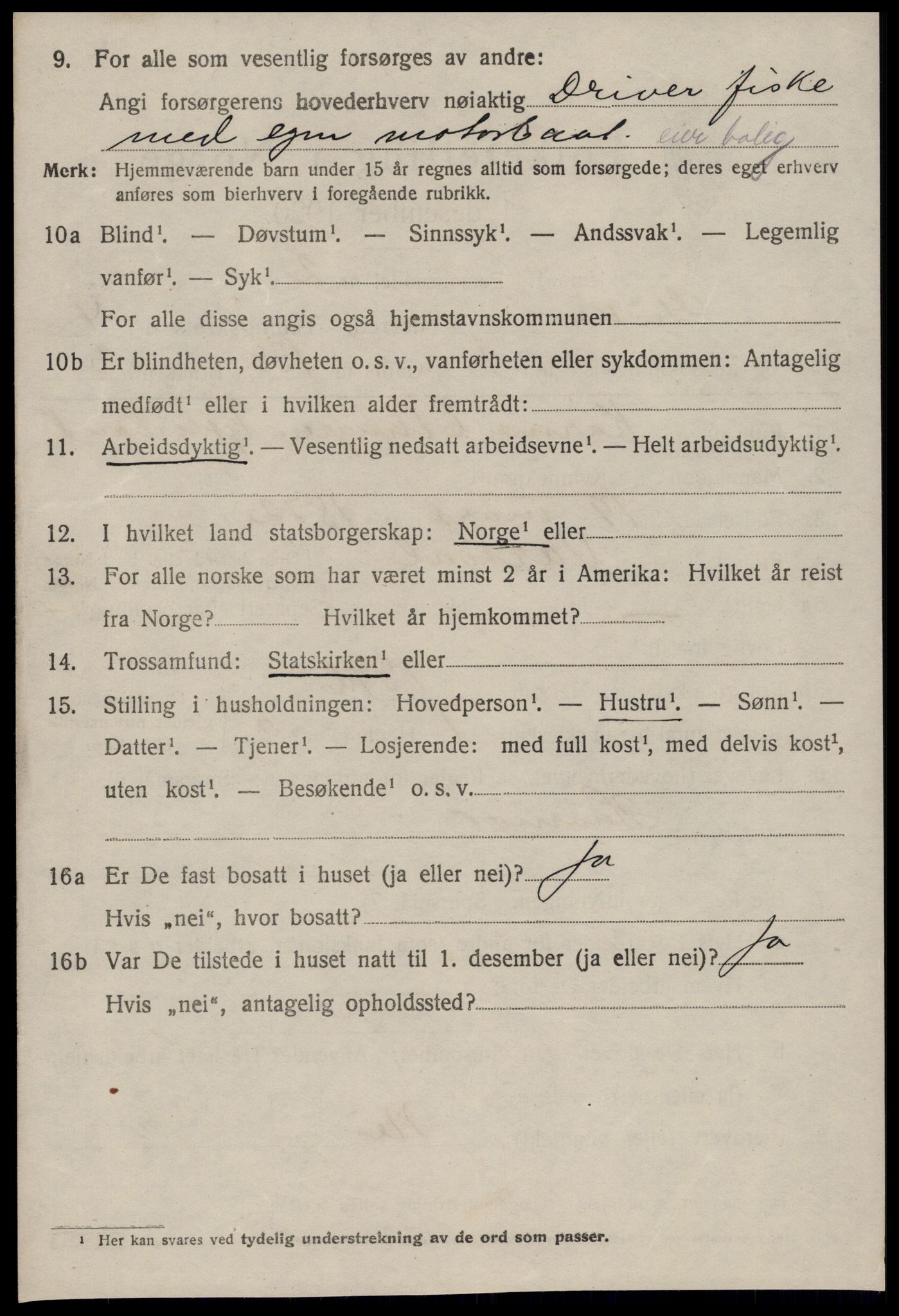 SAT, 1920 census for Giske, 1920, p. 2627