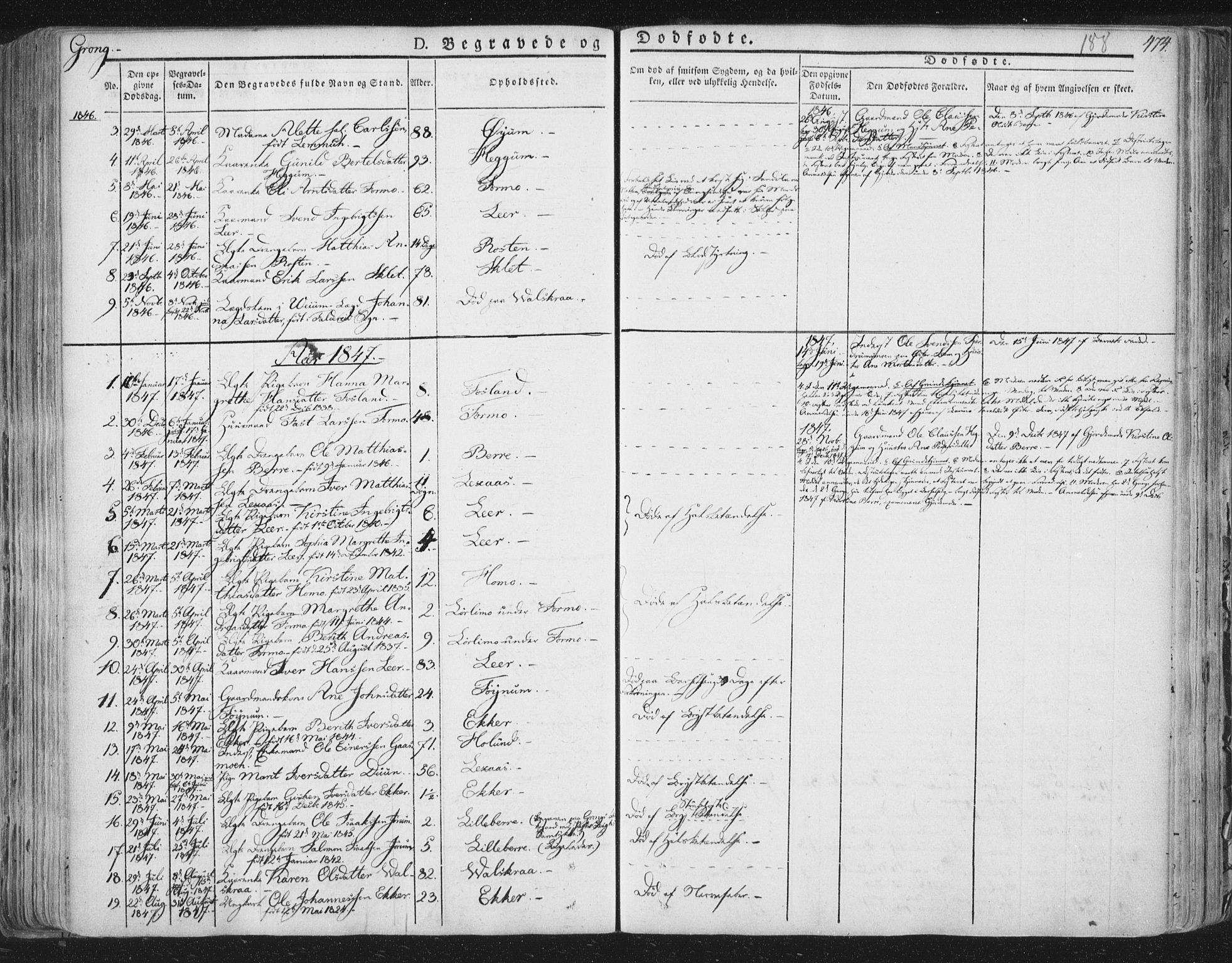 Ministerialprotokoller, klokkerbøker og fødselsregistre - Nord-Trøndelag, SAT/A-1458/758/L0513: Parish register (official) no. 758A02 /1, 1839-1868, p. 188