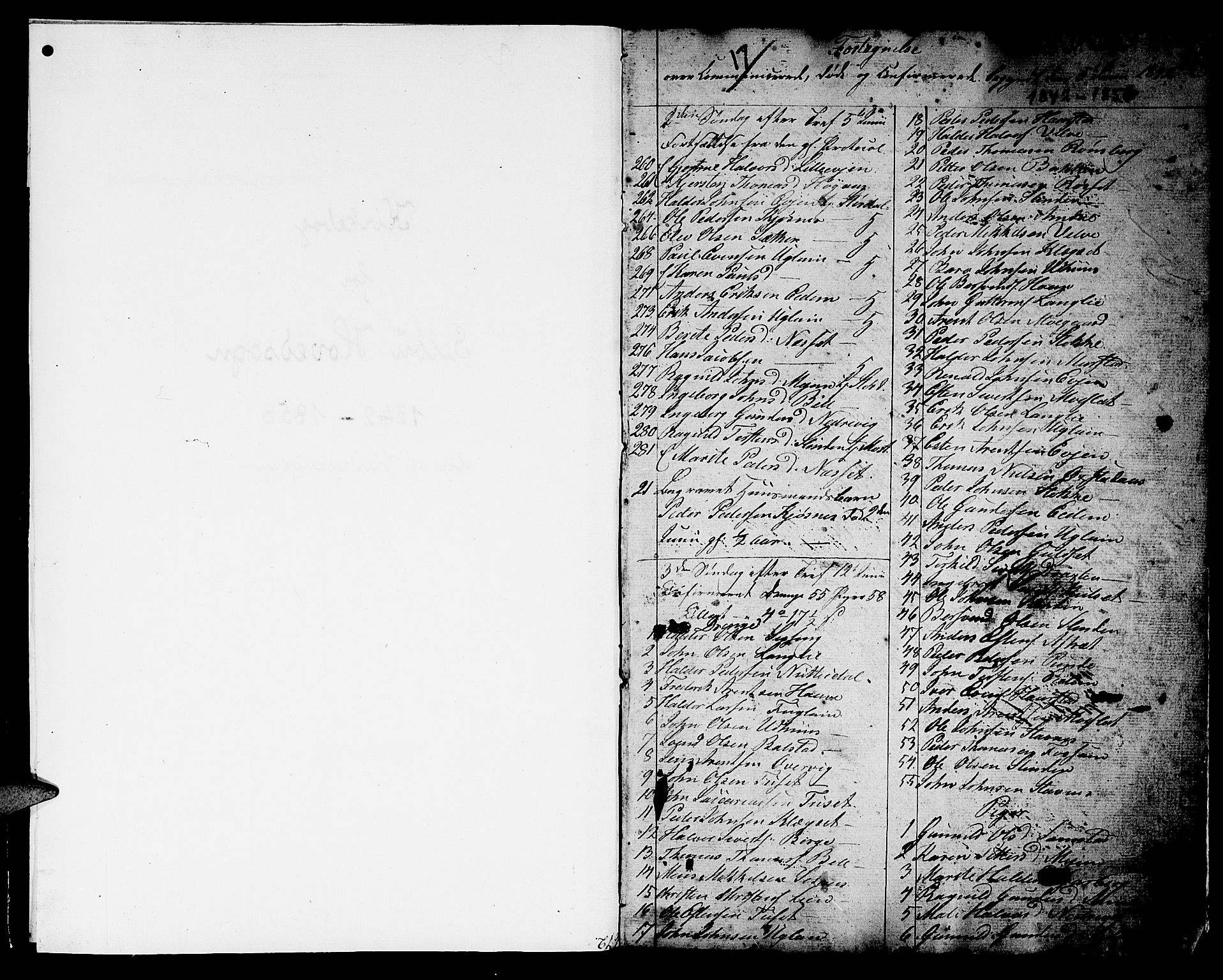 Ministerialprotokoller, klokkerbøker og fødselsregistre - Sør-Trøndelag, AV/SAT-A-1456/695/L1154: Parish register (copy) no. 695C05, 1842-1858, p. 1