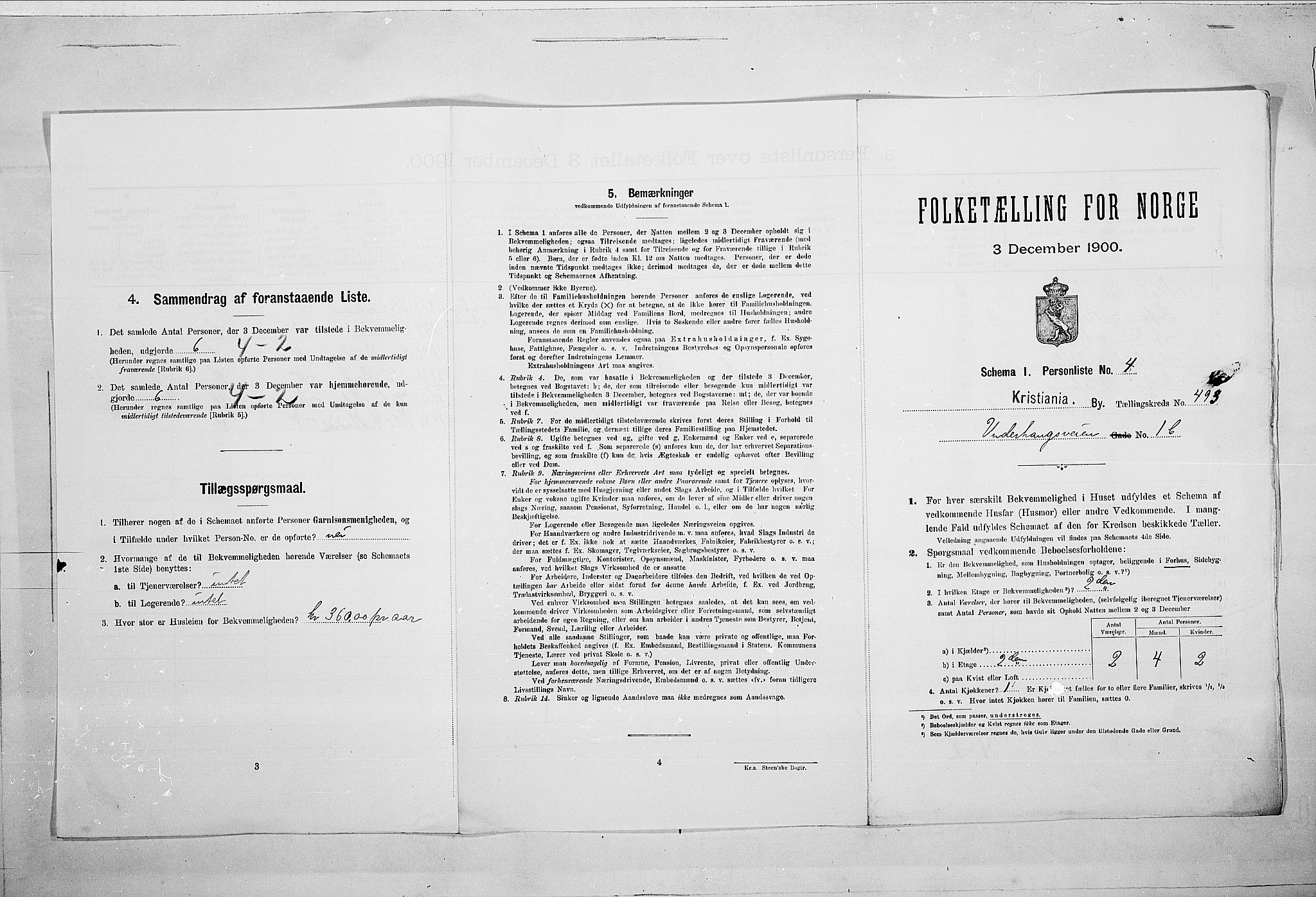 SAO, 1900 census for Kristiania, 1900, p. 107567