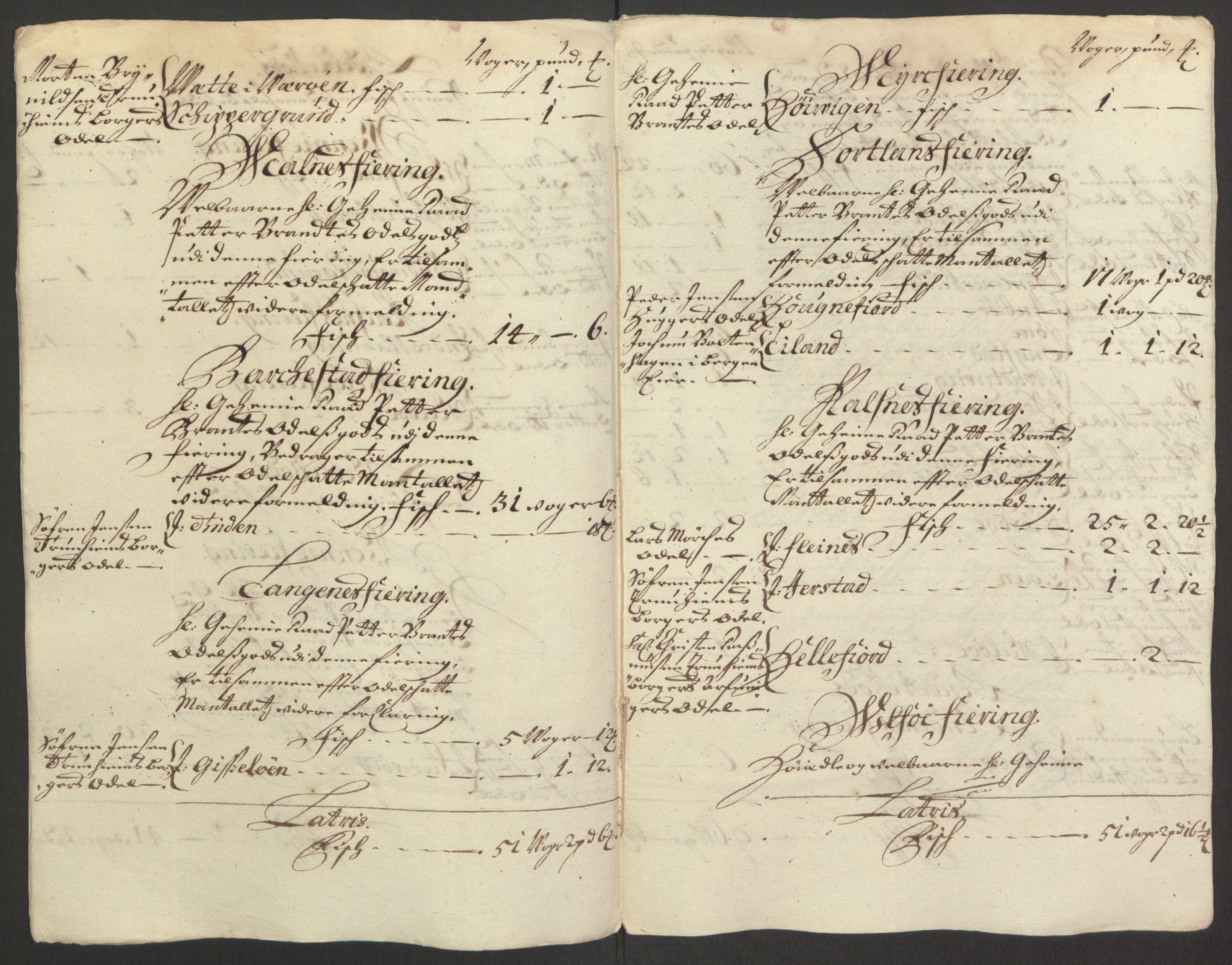 Rentekammeret inntil 1814, Reviderte regnskaper, Fogderegnskap, AV/RA-EA-4092/R67/L4676: Fogderegnskap Vesterålen, Andenes og Lofoten, 1691-1693, p. 276