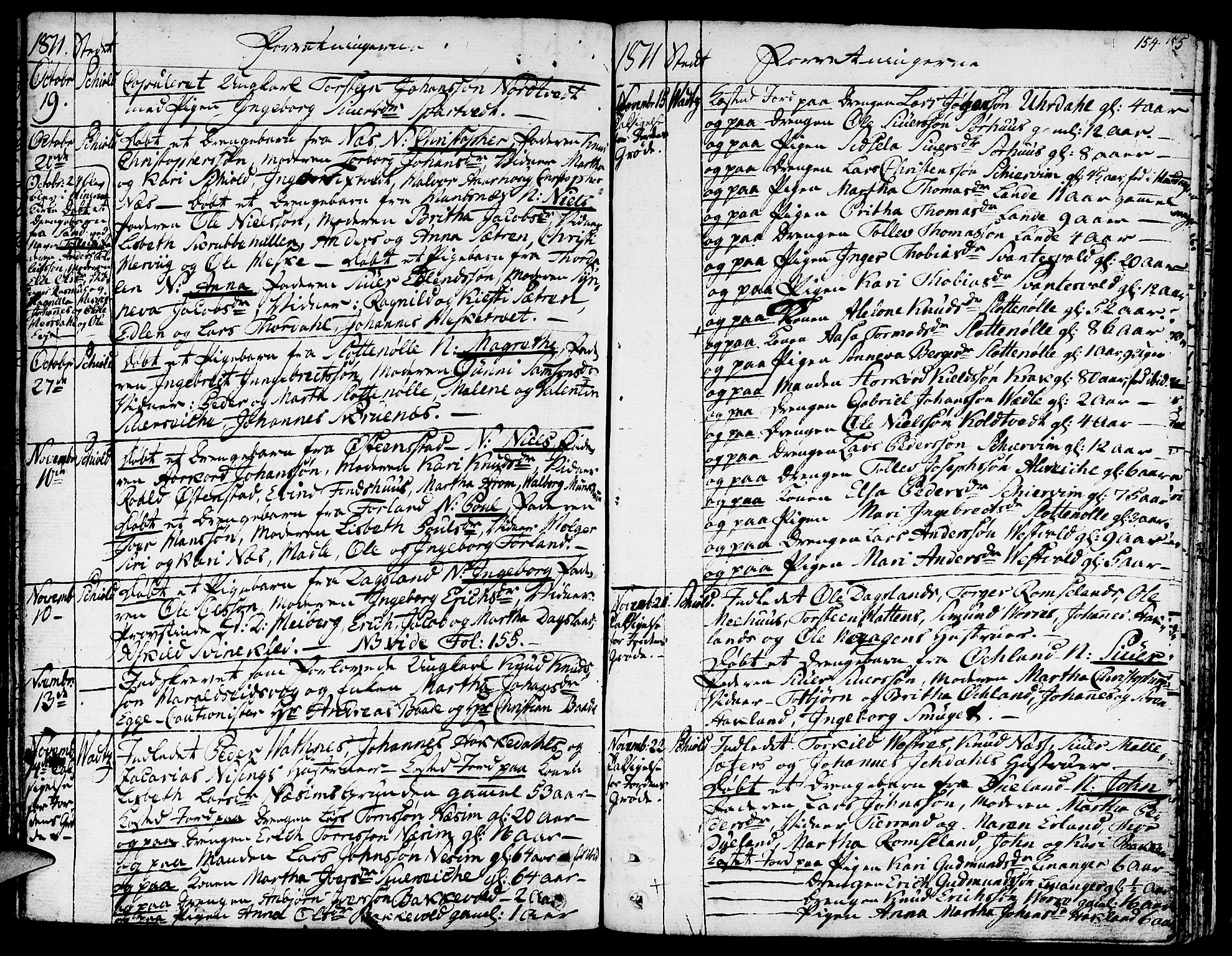 Skjold sokneprestkontor, AV/SAST-A-101847/H/Ha/Haa/L0002: Parish register (official) no. A 2, 1786-1815, p. 154