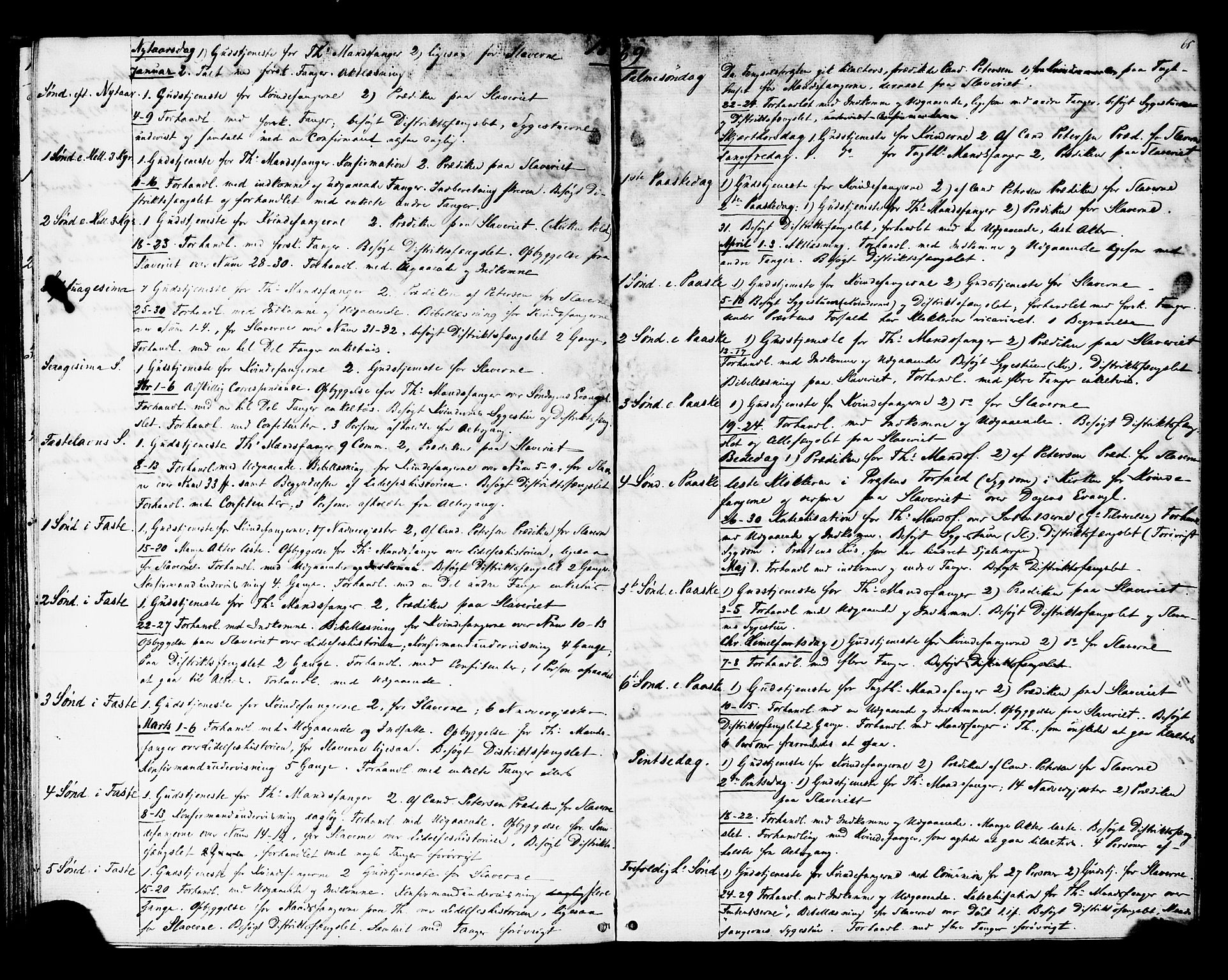 Ministerialprotokoller, klokkerbøker og fødselsregistre - Sør-Trøndelag, SAT/A-1456/624/L0481: Parish register (official) no. 624A02, 1841-1869, p. 65