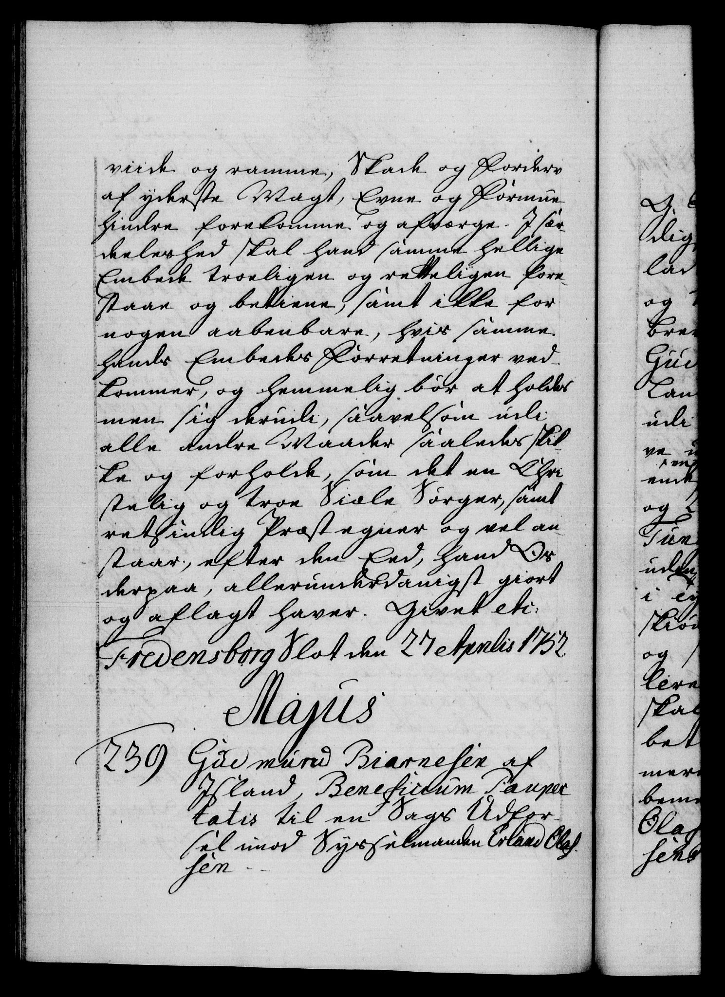 Danske Kanselli 1572-1799, AV/RA-EA-3023/F/Fc/Fca/Fcaa/L0038: Norske registre, 1753-1754, p. 204b