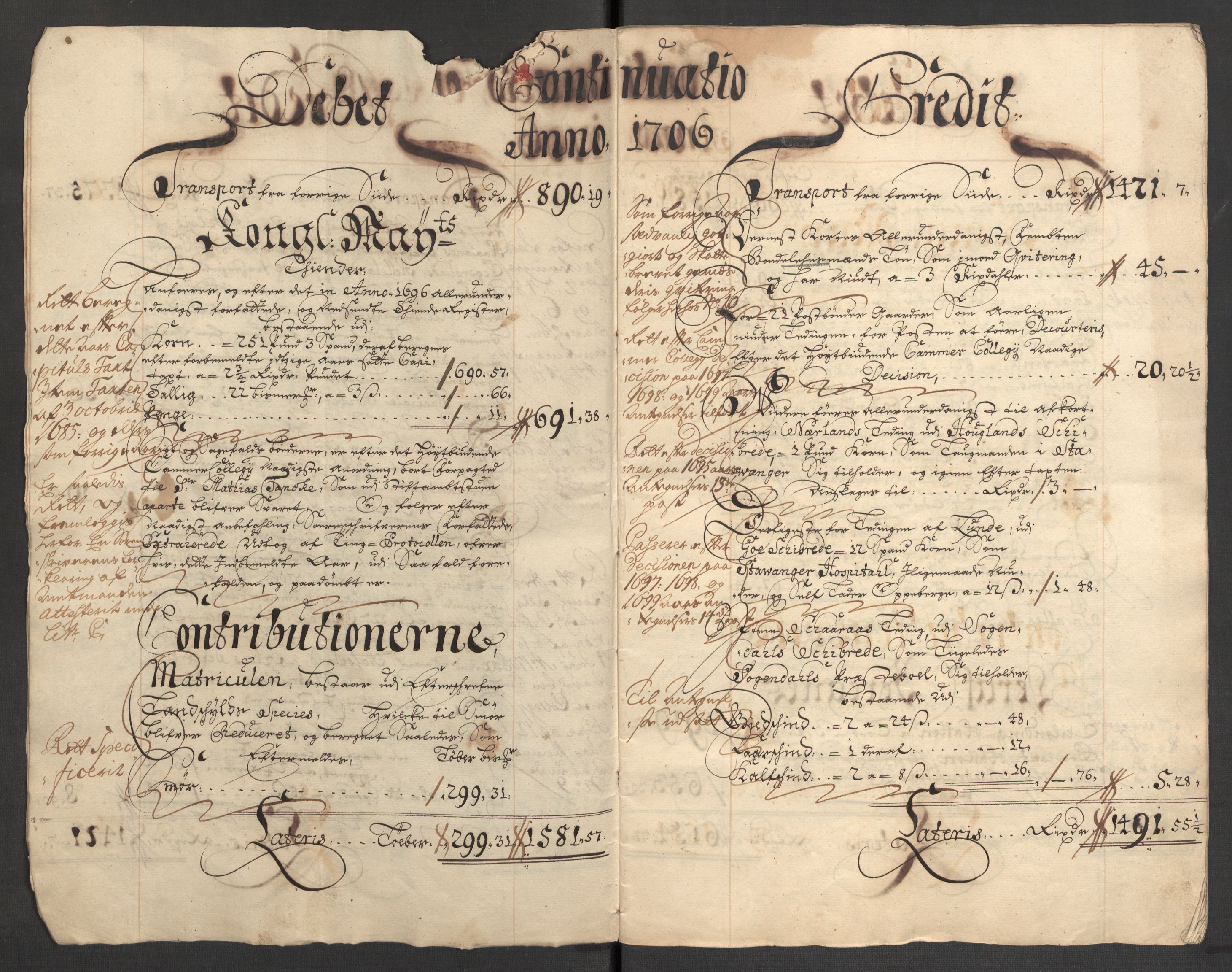 Rentekammeret inntil 1814, Reviderte regnskaper, Fogderegnskap, AV/RA-EA-4092/R46/L2733: Fogderegnskap Jæren og Dalane, 1705-1708, p. 131