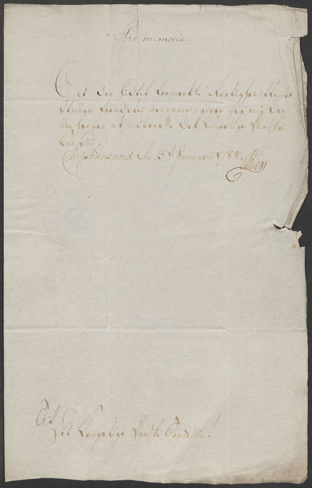 Danske Kanselli, Skapsaker, AV/RA-EA-4061/F/L0102: Skap 16, pakke 7 VIII, 1787-1800, p. 178