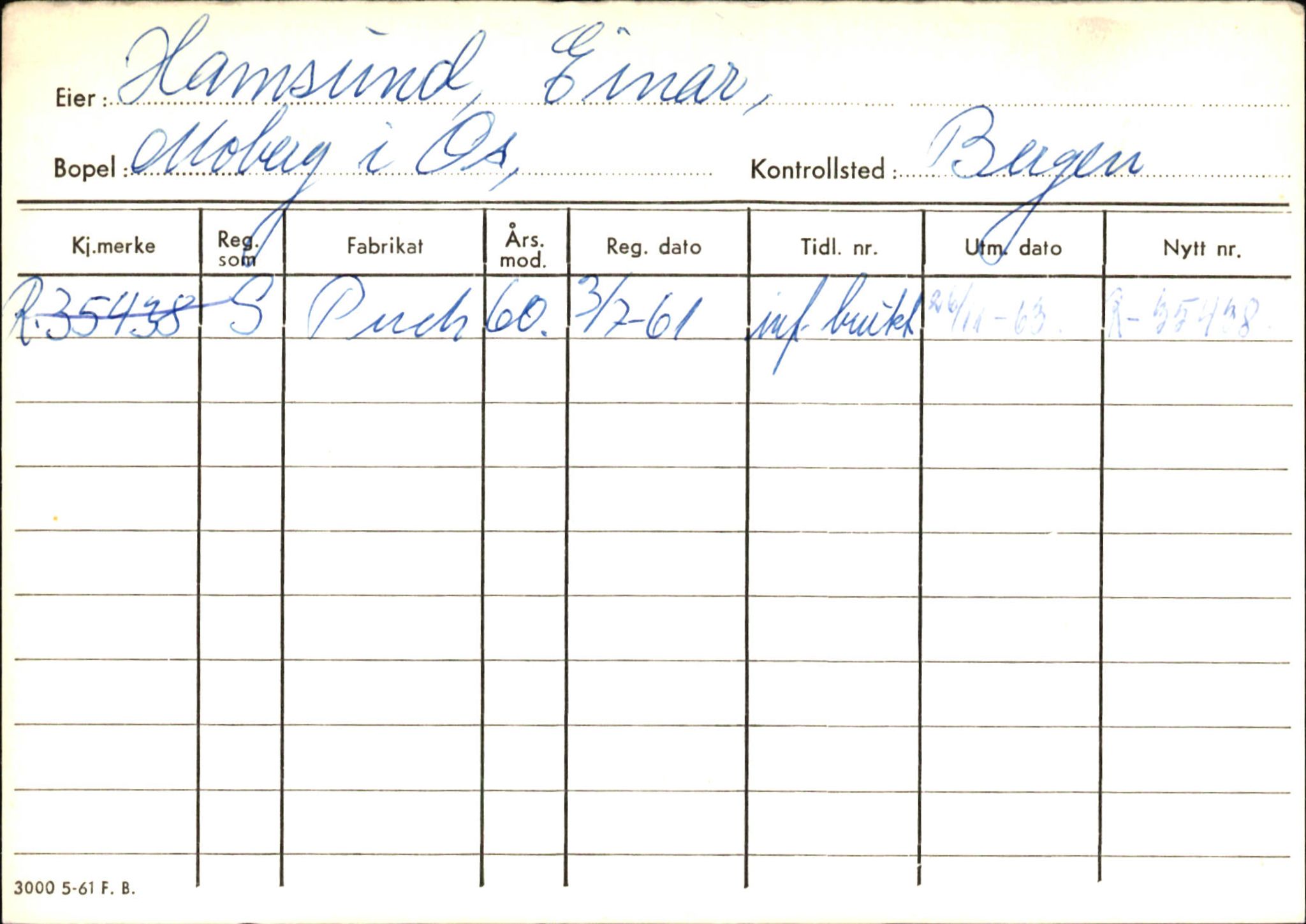 Statens vegvesen, Hordaland vegkontor, SAB/A-5201/2/Ha/L0018: R-eierkort H, 1920-1971, p. 696