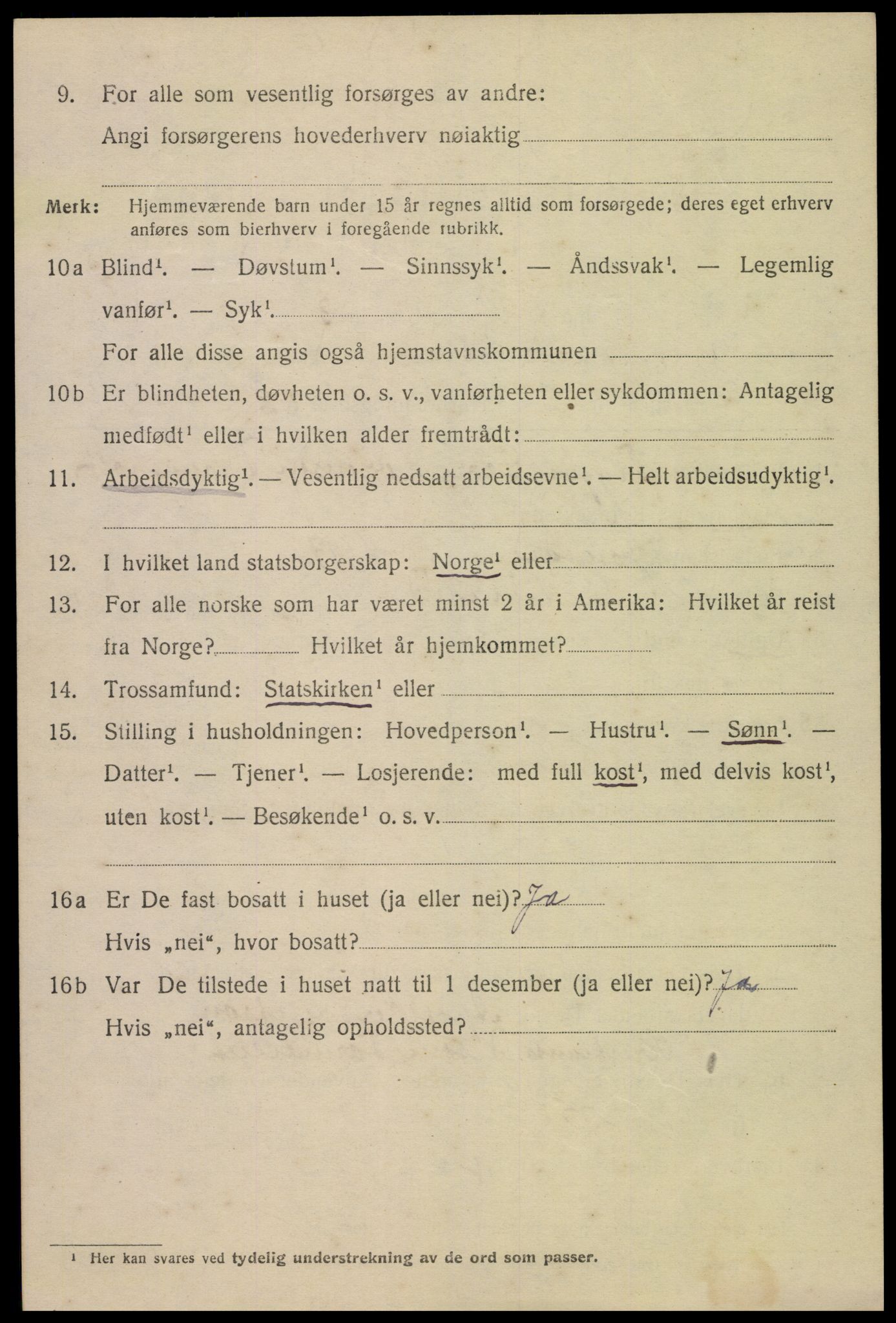 SAK, 1920 census for Kristiansand, 1920, p. 32860