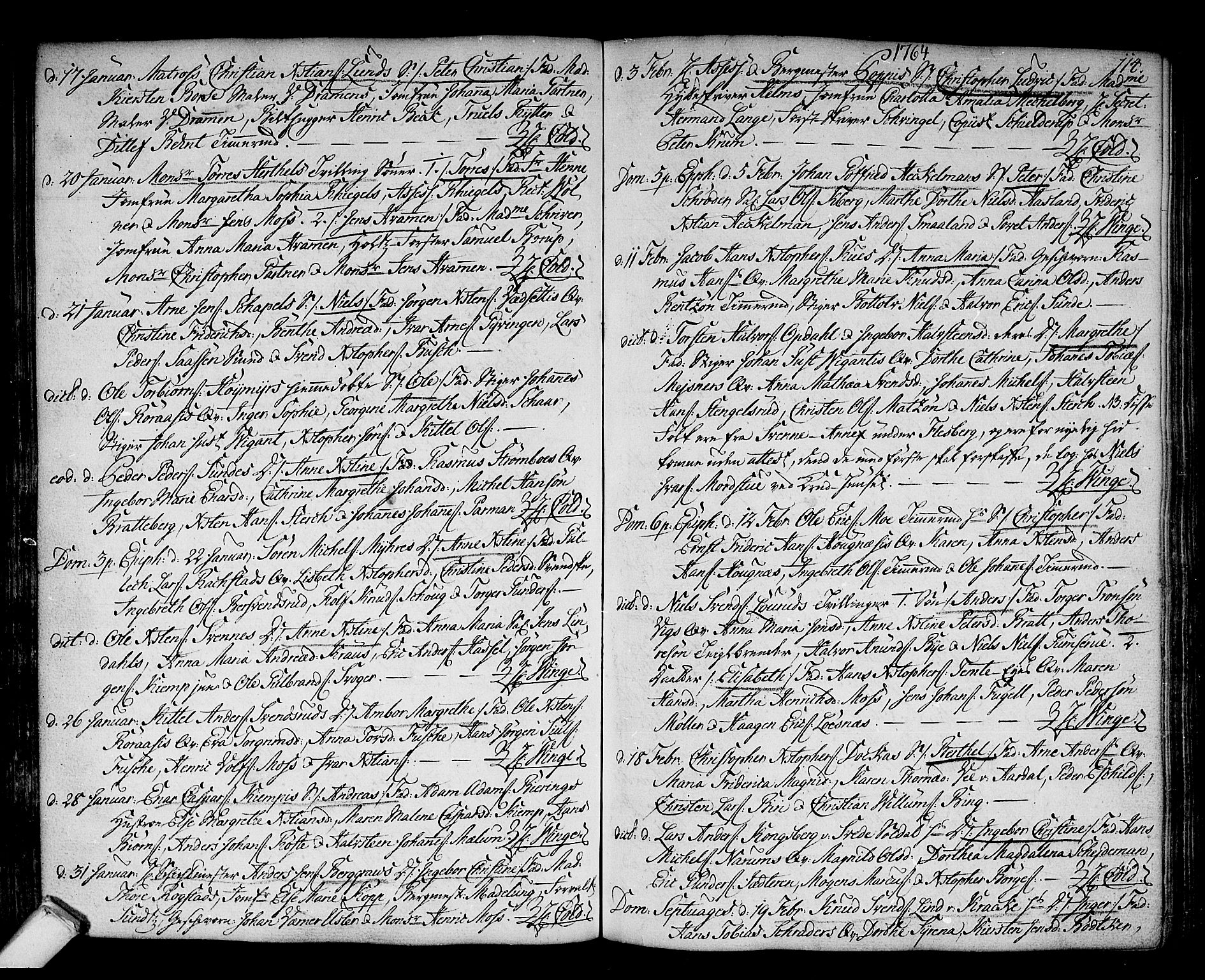 Kongsberg kirkebøker, SAKO/A-22/F/Fa/L0004: Parish register (official) no. I 4, 1756-1768, p. 114